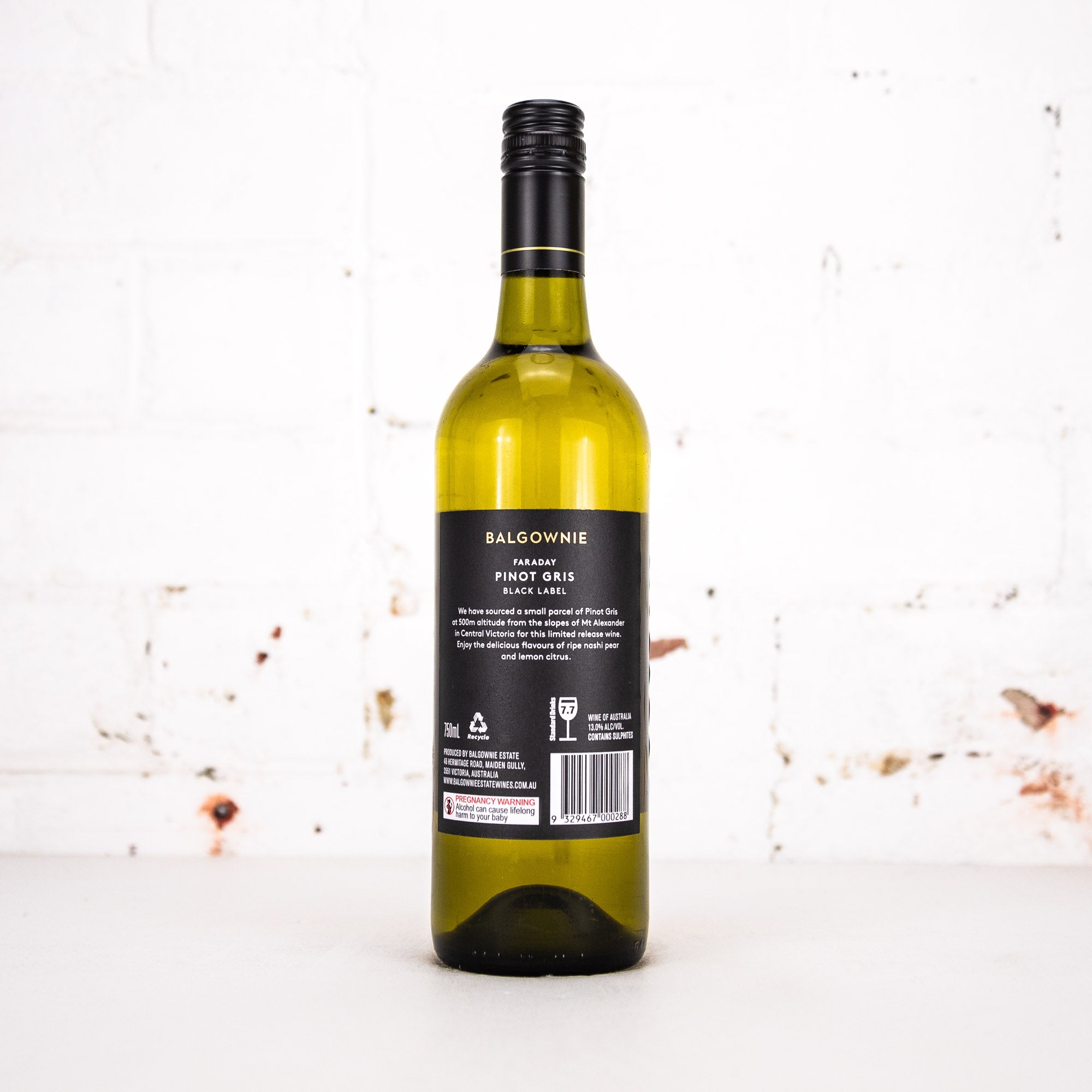 Balgownie - Black Label Pinot Gris 750ml