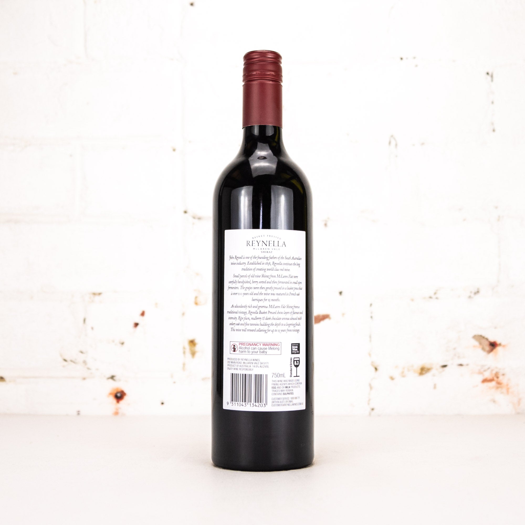 Reynella - Basket Pressed Shiraz 2021 750ml