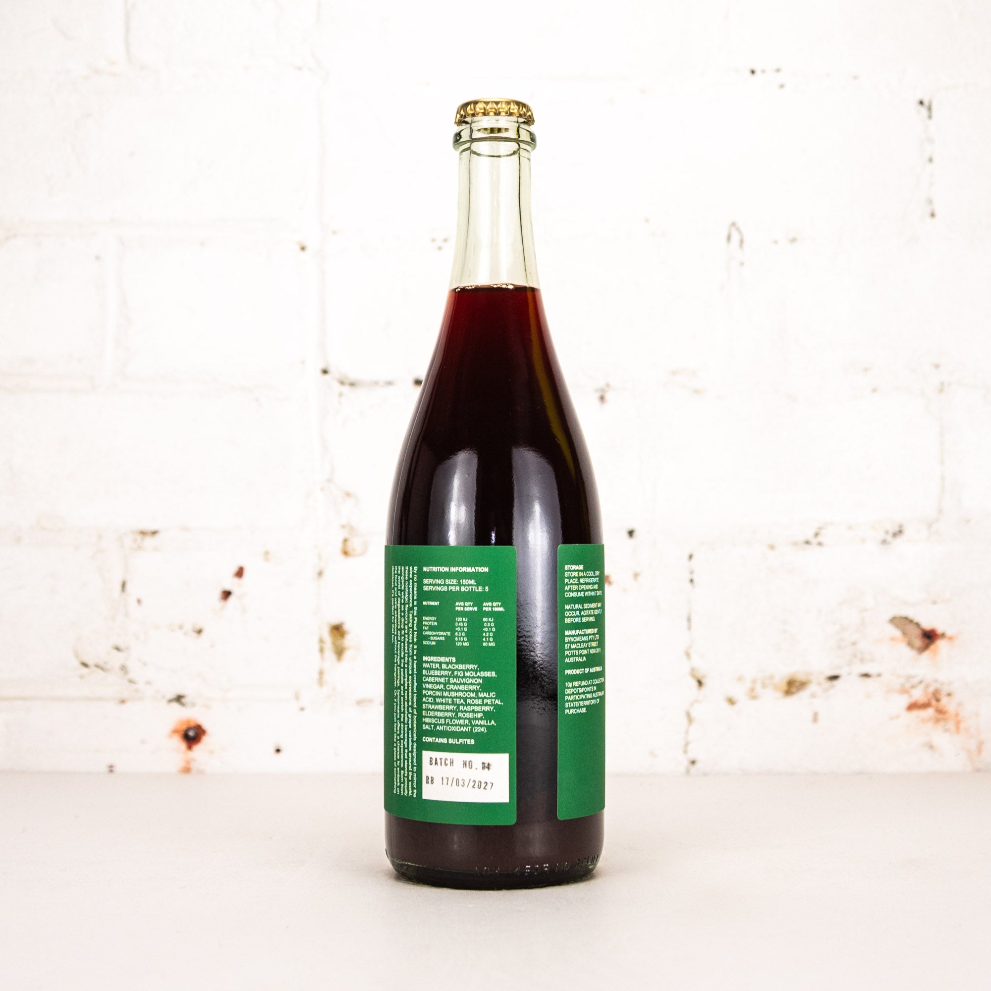 Bynomeans - Non Alc 'Pinot Noir' 750ml