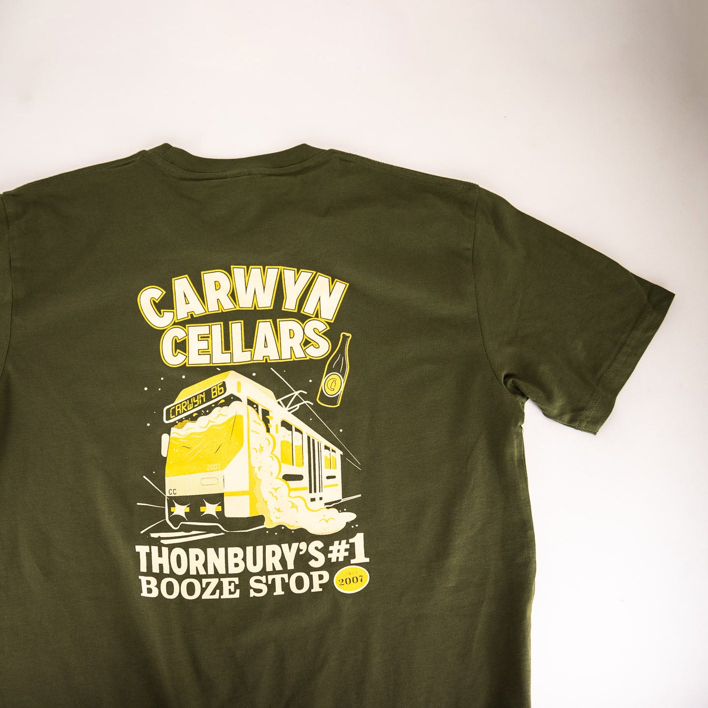 Carwyn Cellars - 86 Tram Shirt (Army)