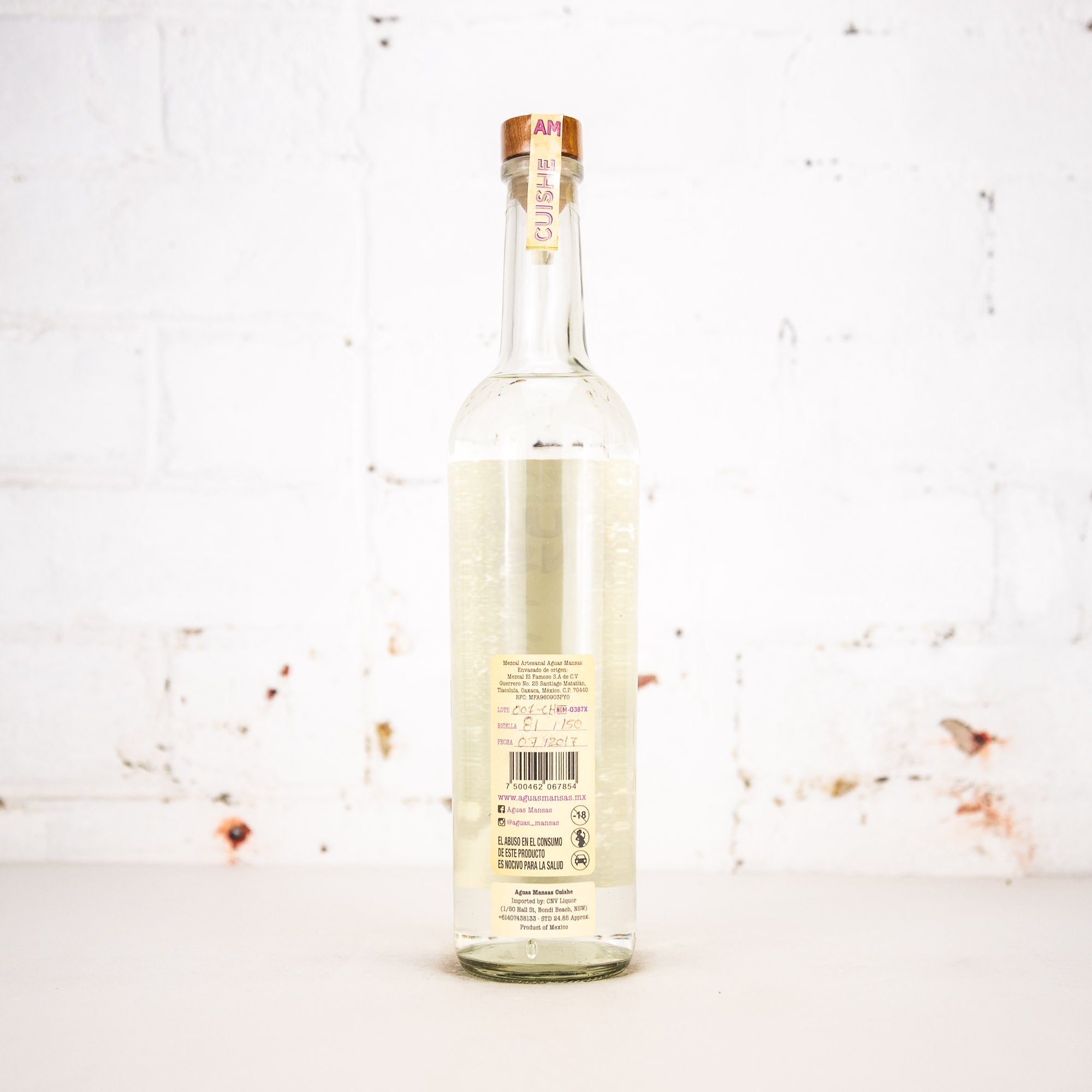 Aguas Mansas - Cuishe Mezcal 750ml