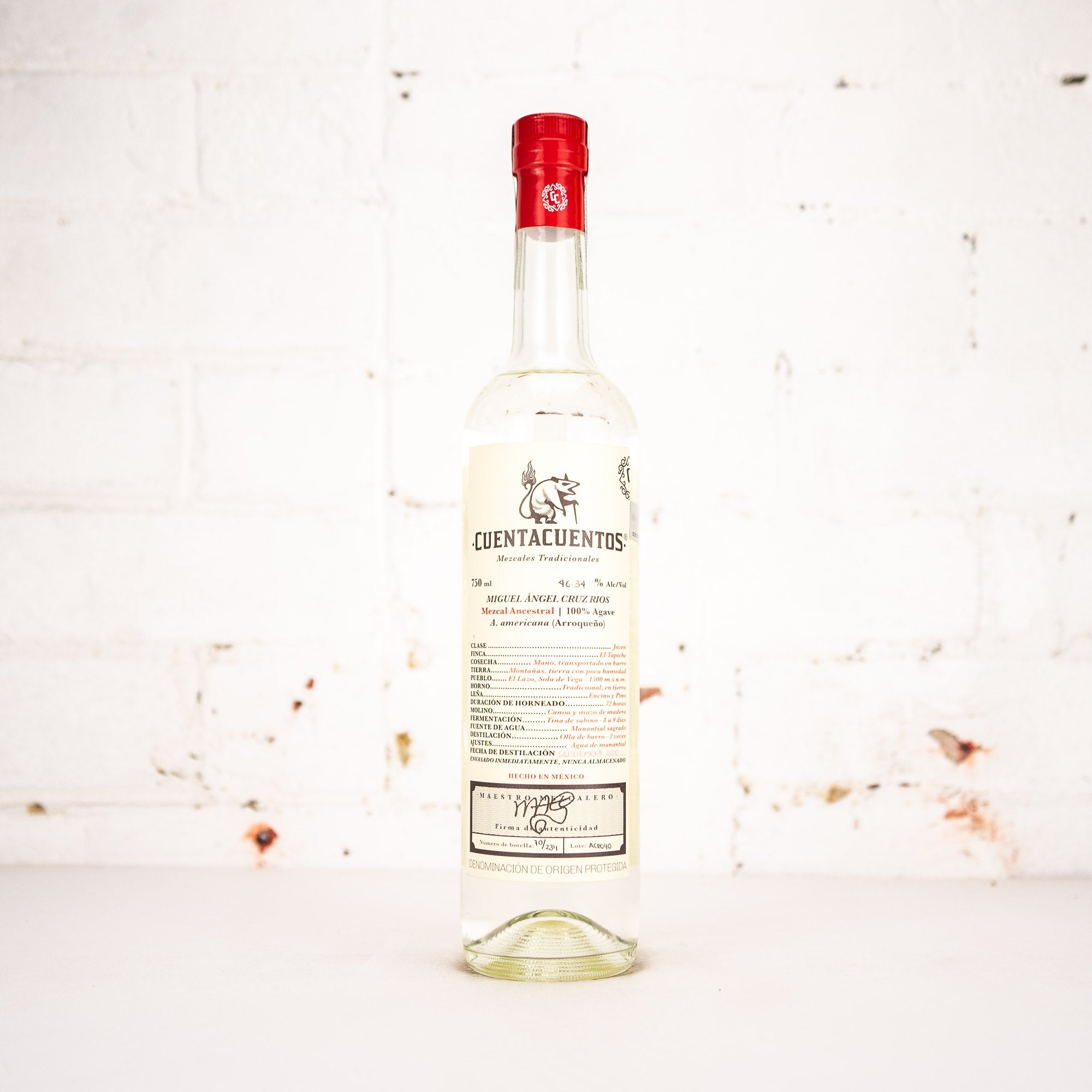 Cuentacuentos - Miguel Angel Cruz Rios Mezcal Ancestral 750ml