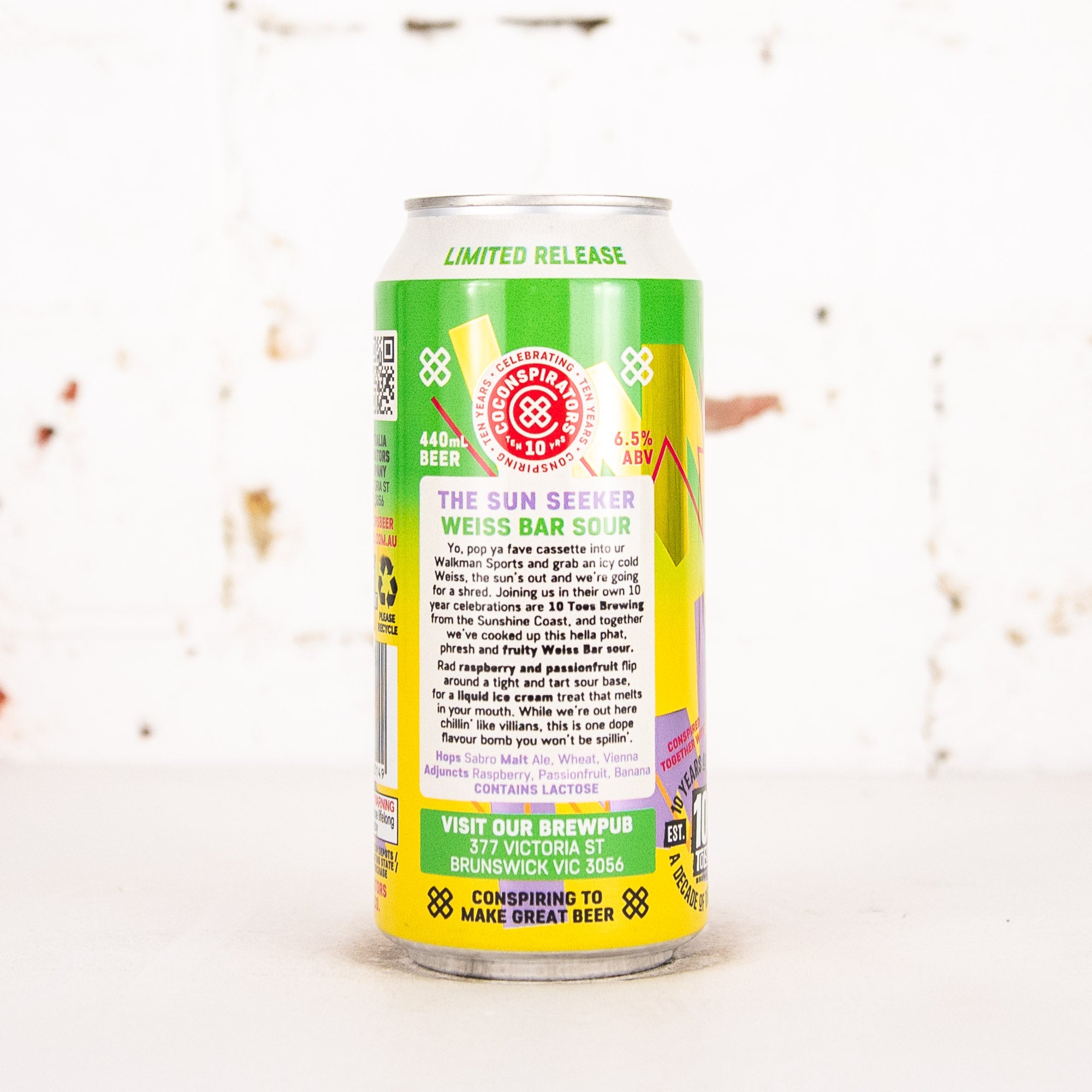 CoConspirators x 10 Toes - 'The Sun Seeker' Weiss Bar Sour