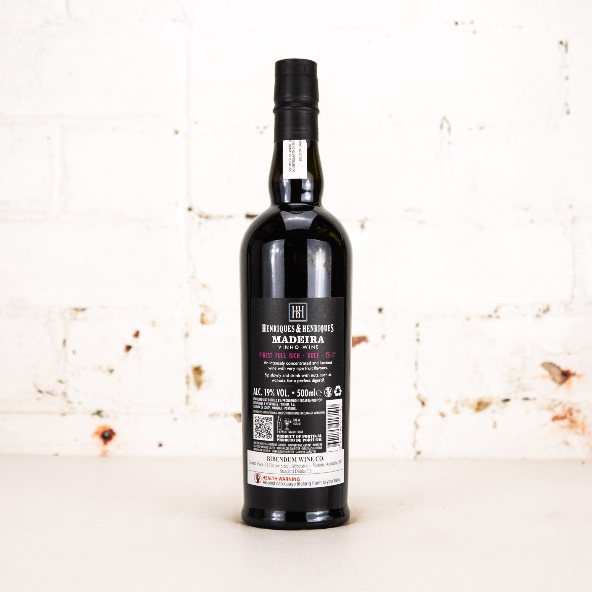 Henriques & Henriques - Finest Full Rich 5YO Madeira 500ml