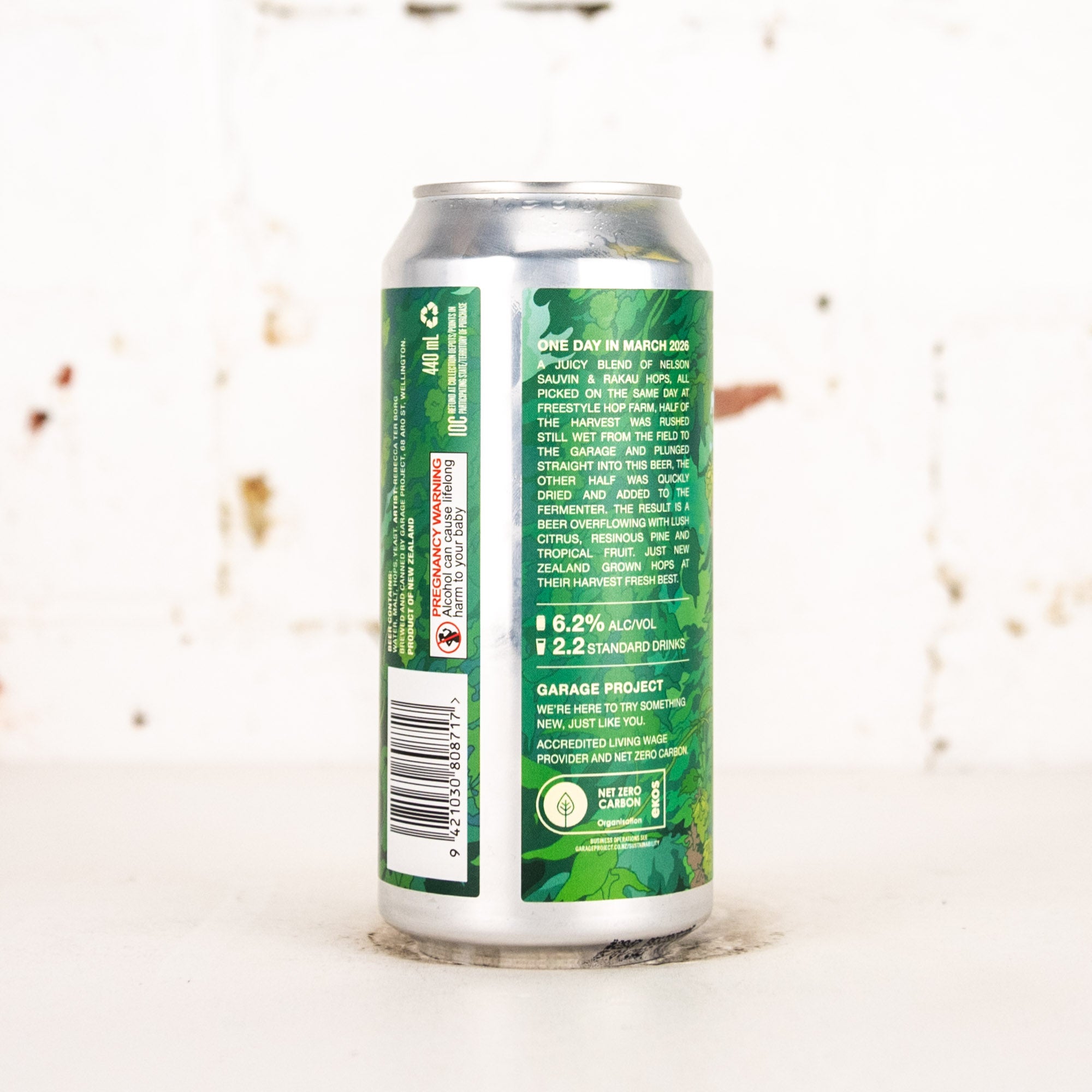 Garage Project - One Day In March 2026 Fresh Hop Hazy IPA