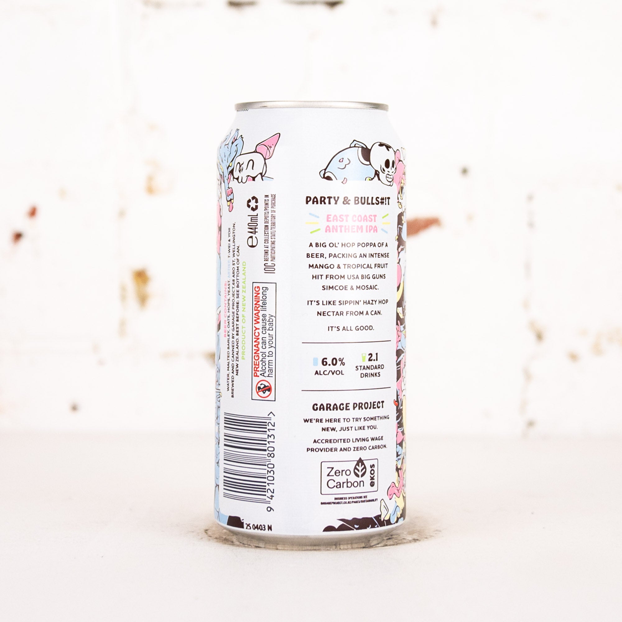 Garage Project - Party & Bulls#*t Hazy IPA 440ml
