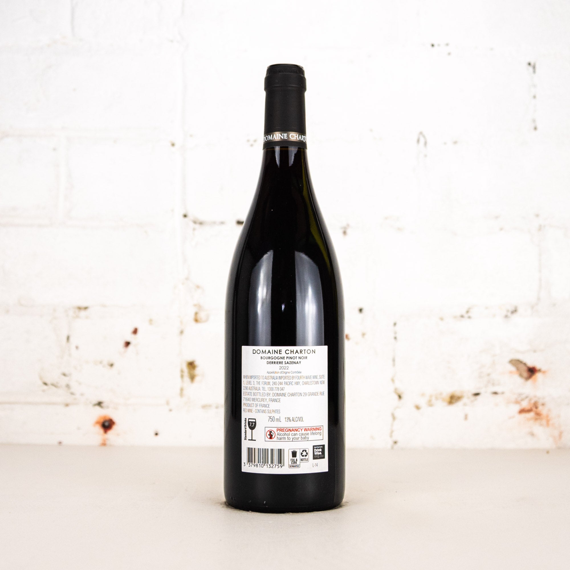 Charton - Derriere Sazenay Bourgogne Pinot Noir 2022 750ml