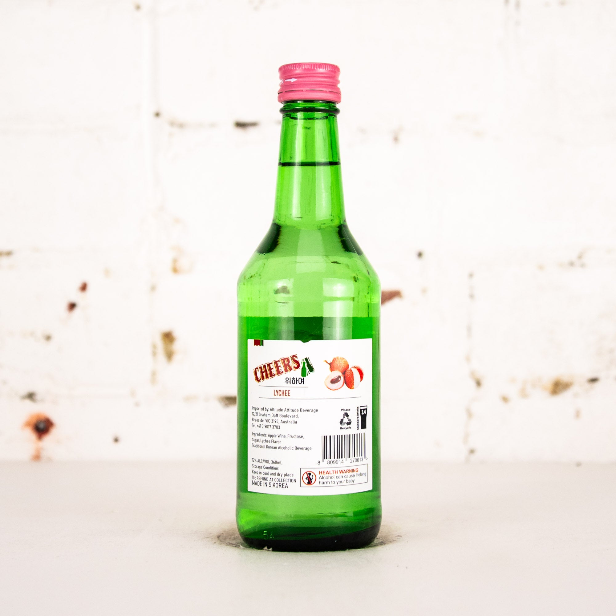 Cheers - Lychee Soju 360ml