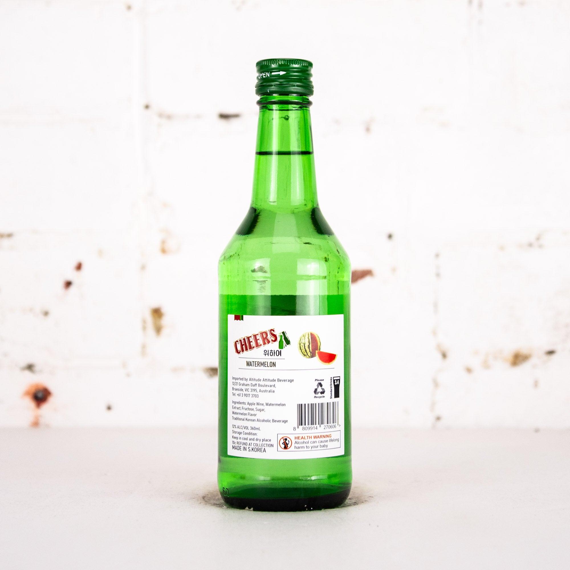 Cheers - Watermelon Soju 360ml