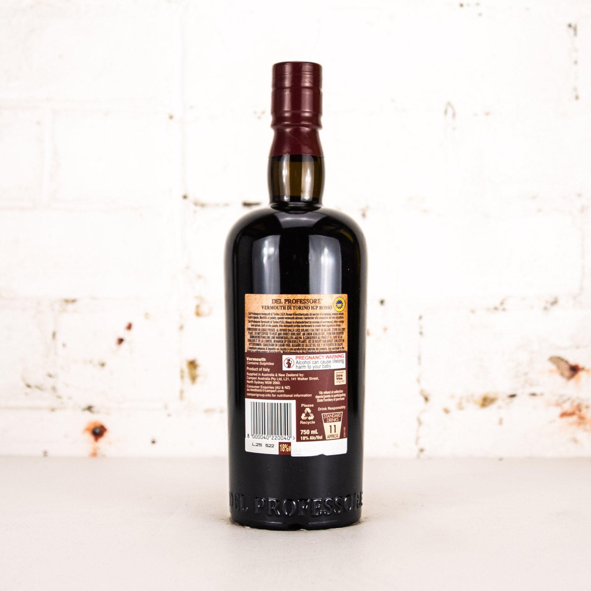 Del Professore - Rosso Vermouth di Torino 750ml