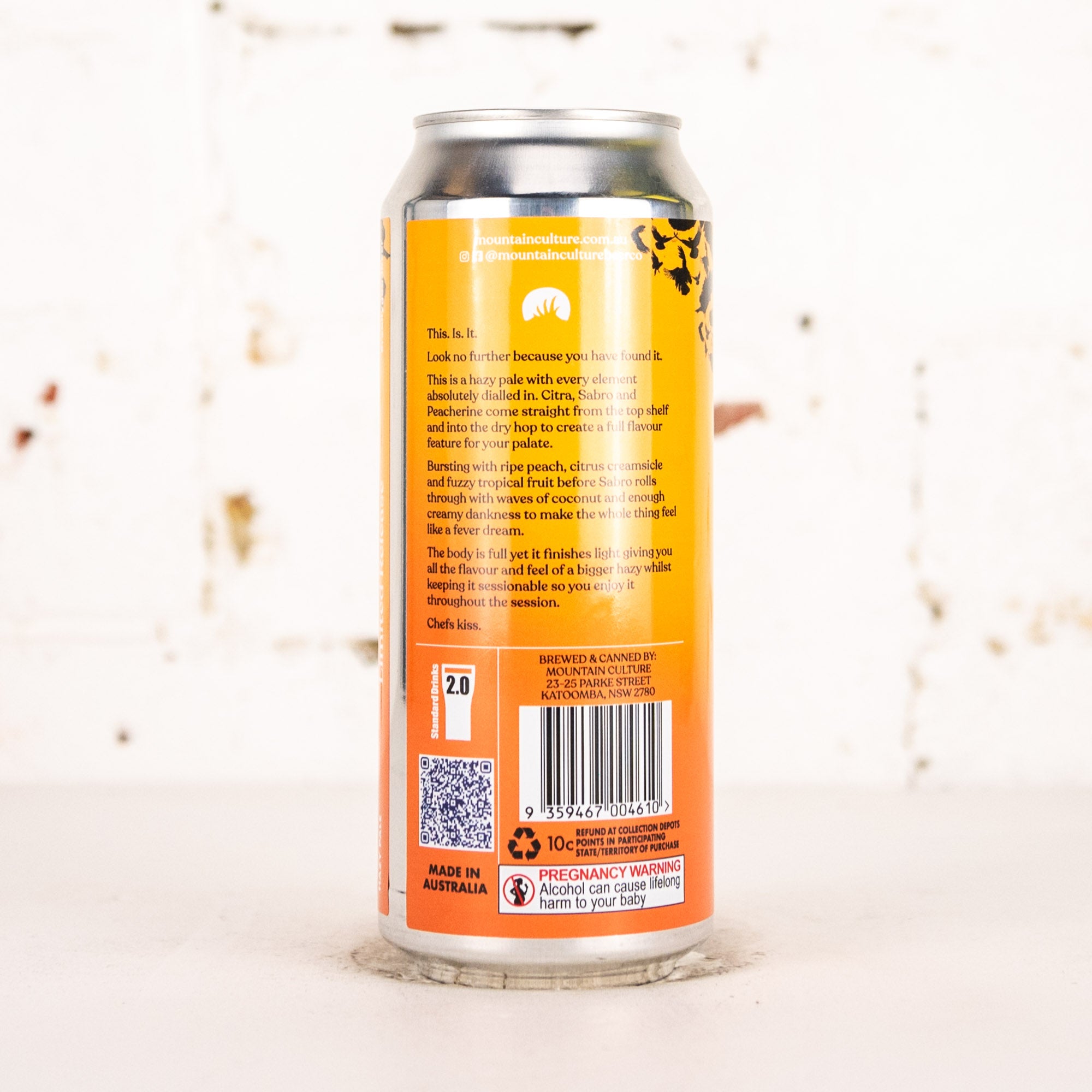 Mountain Culture - Pure Cinema Hazy Pale