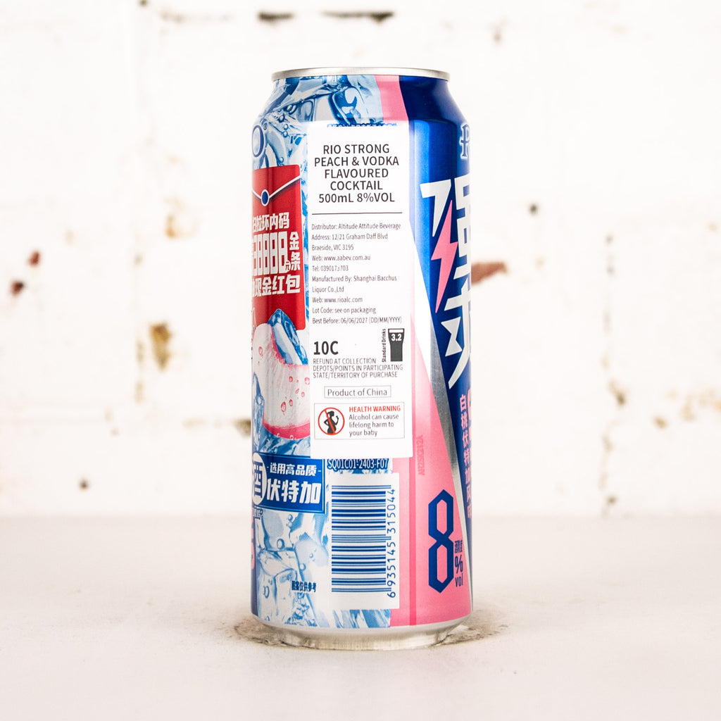RIO - Strong Peach & Vodka 500ml