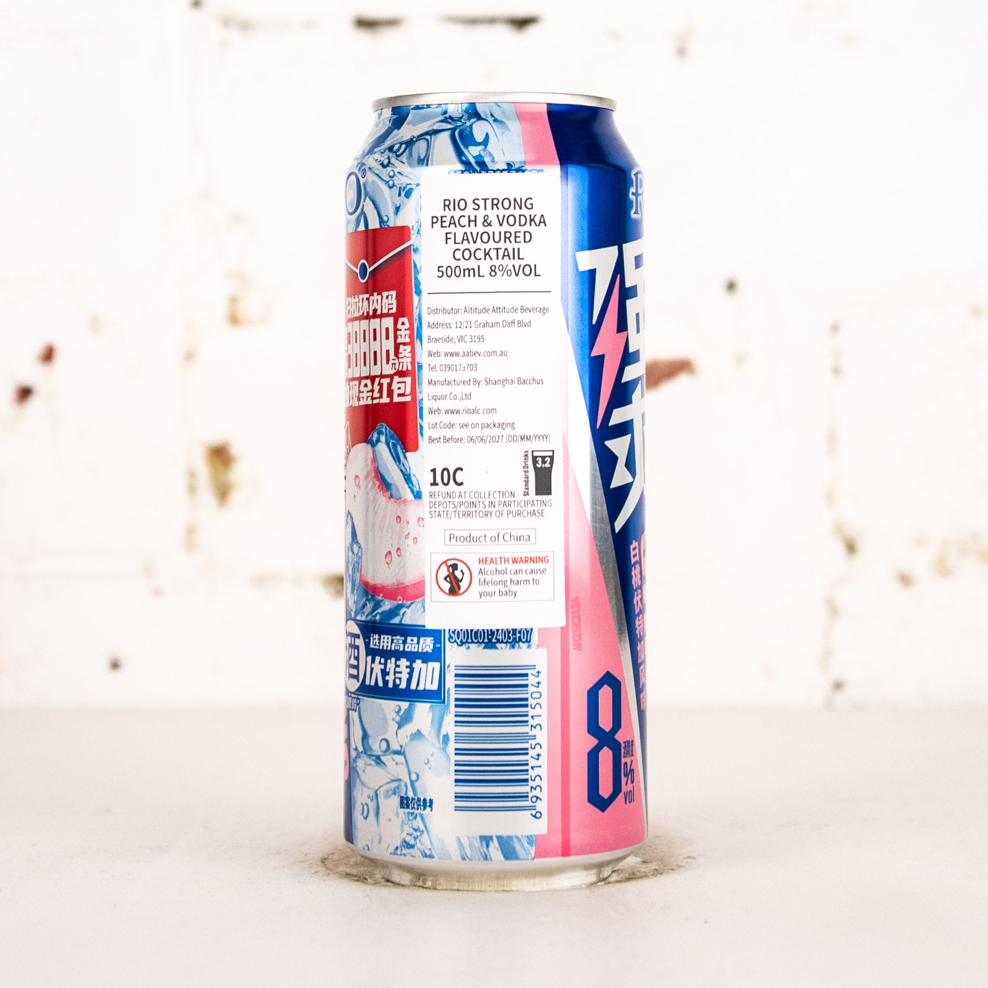 RIO - Strong Peach & Vodka 500ml