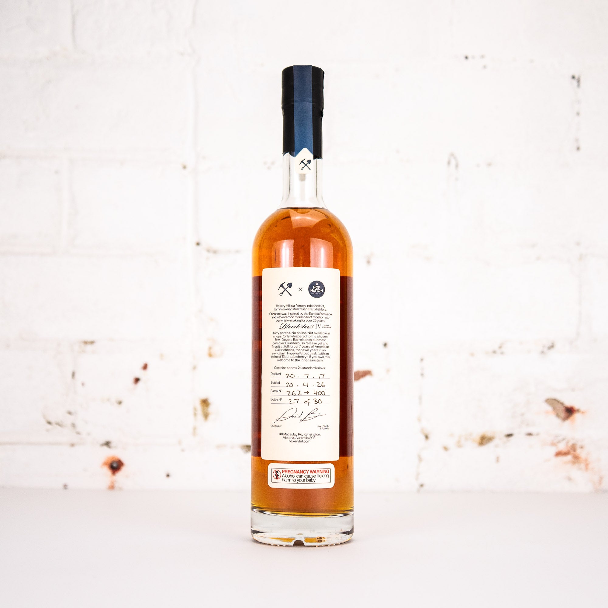 Bakery Hill x Hop Nation - Blunderbuss 4th Edition (2026) Cask Strength 500ml