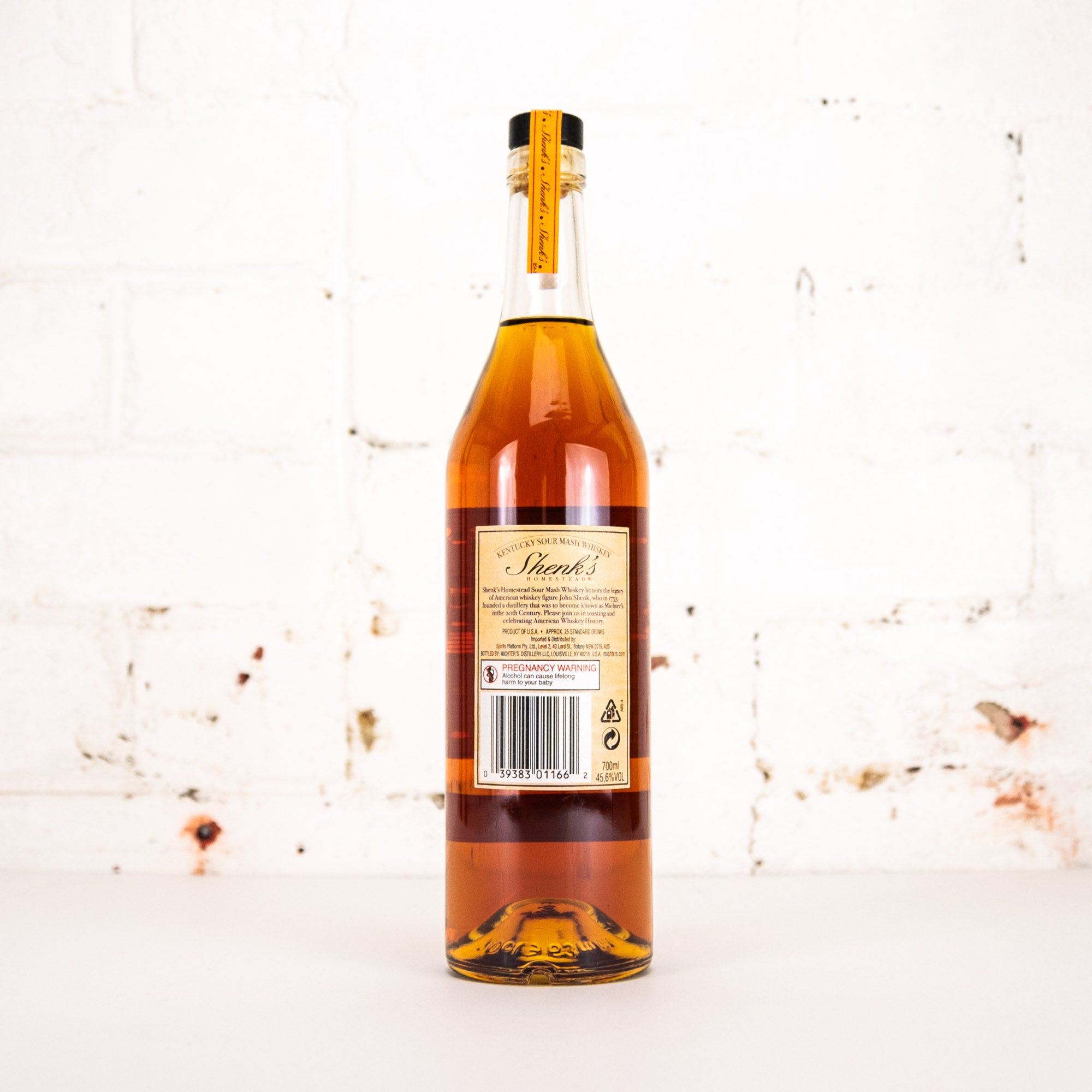 Shenk's Homestead - Sour Mash Whiskey 2025 Release 700ml