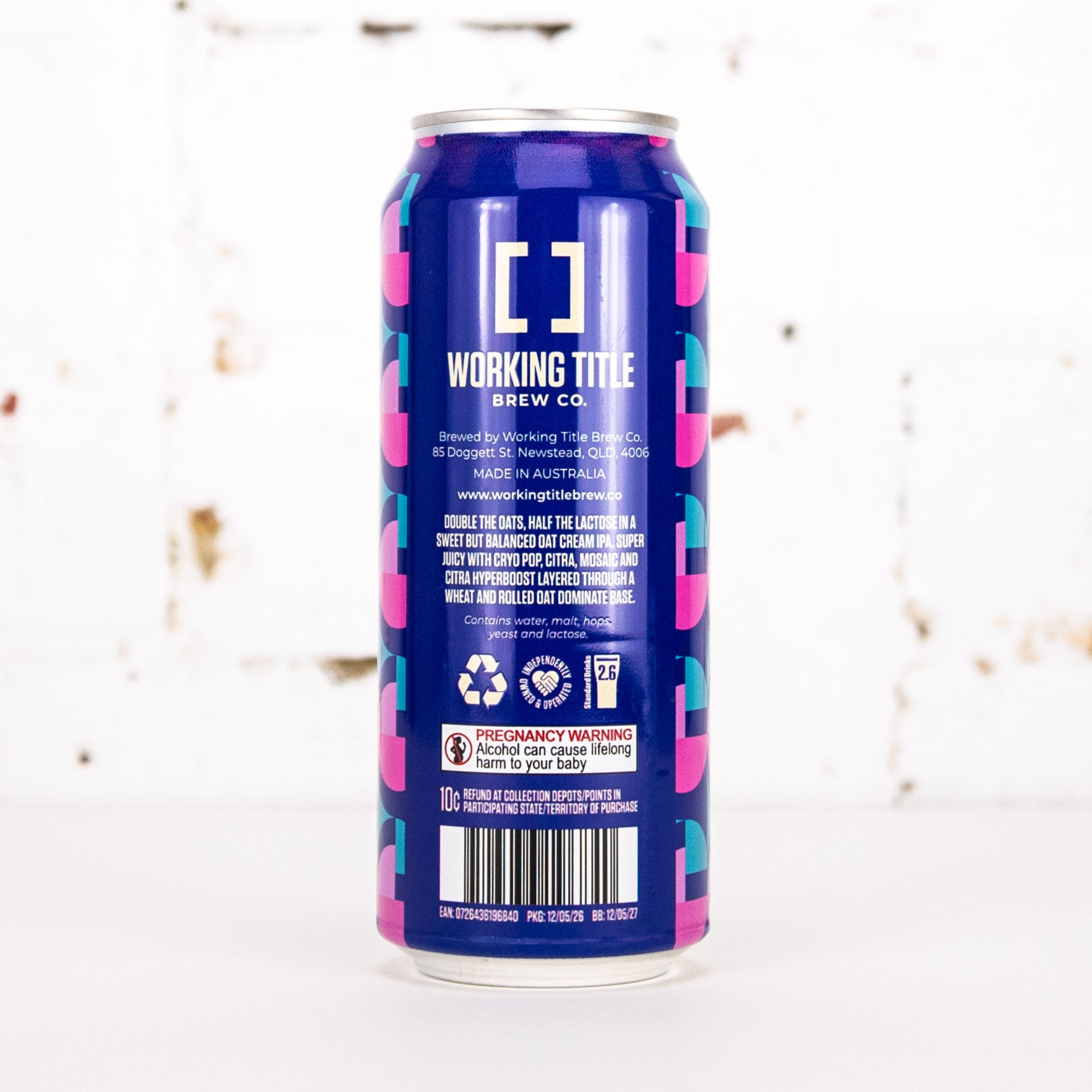 Working Title - Thumbsucker Oat Cream IPA