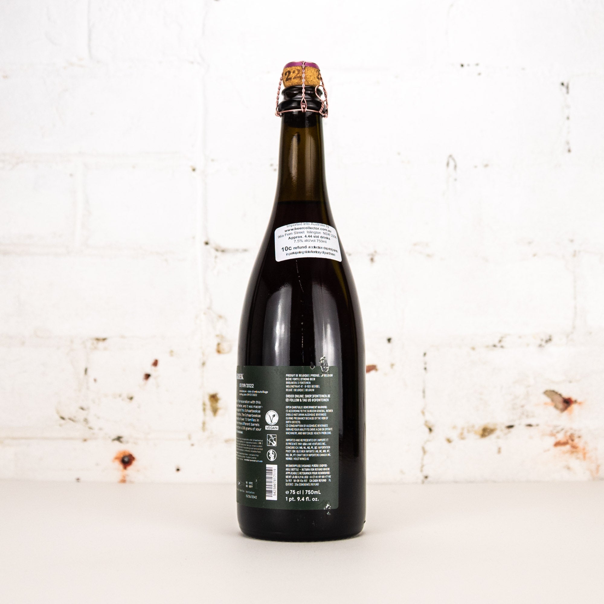 3 Fonteinen - Schaarbeekse Kriek Oogst 21/22 No108 750ml