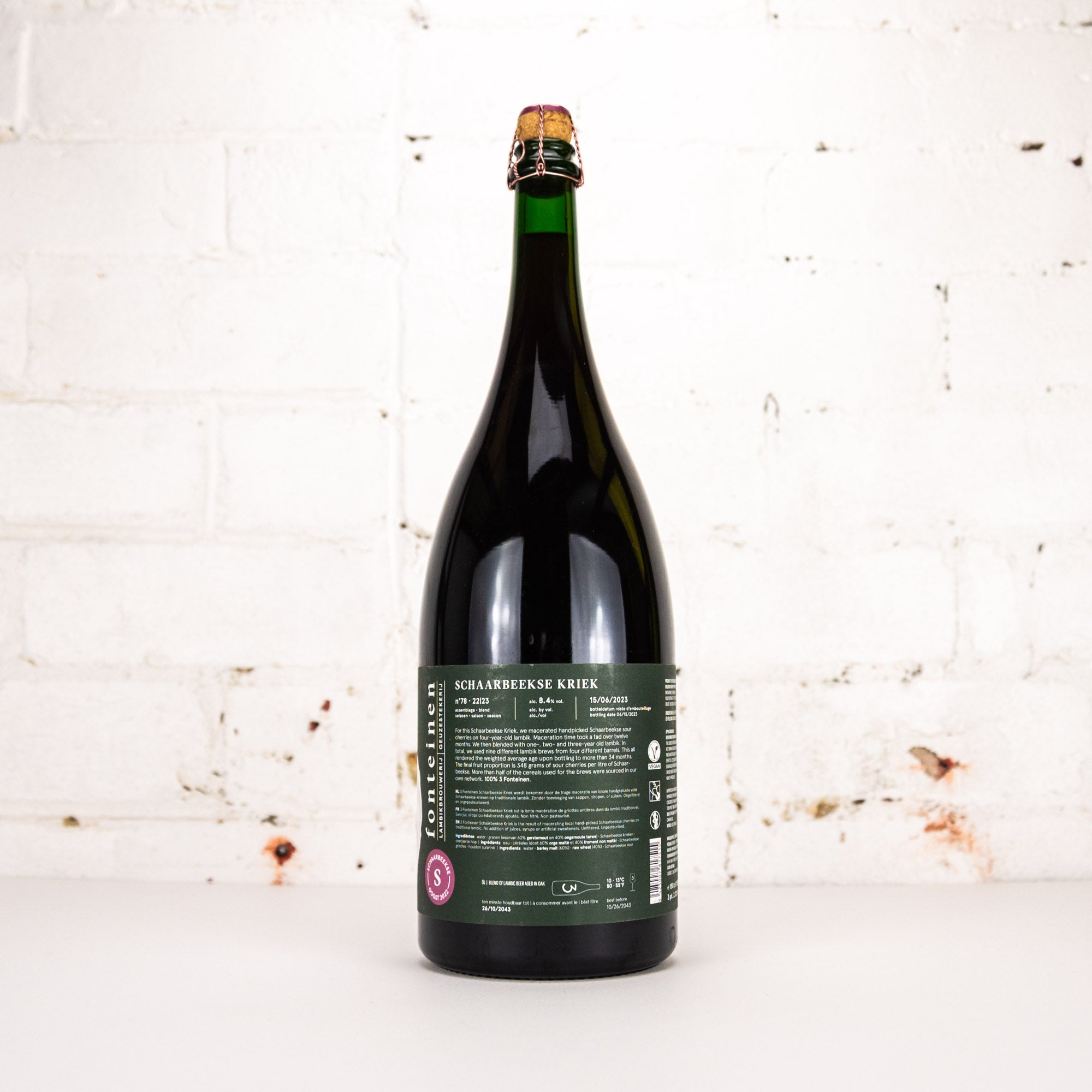 3 Fonteinen - Schaarbeekse Kriek Oogst 22/23 No78 1.5L
