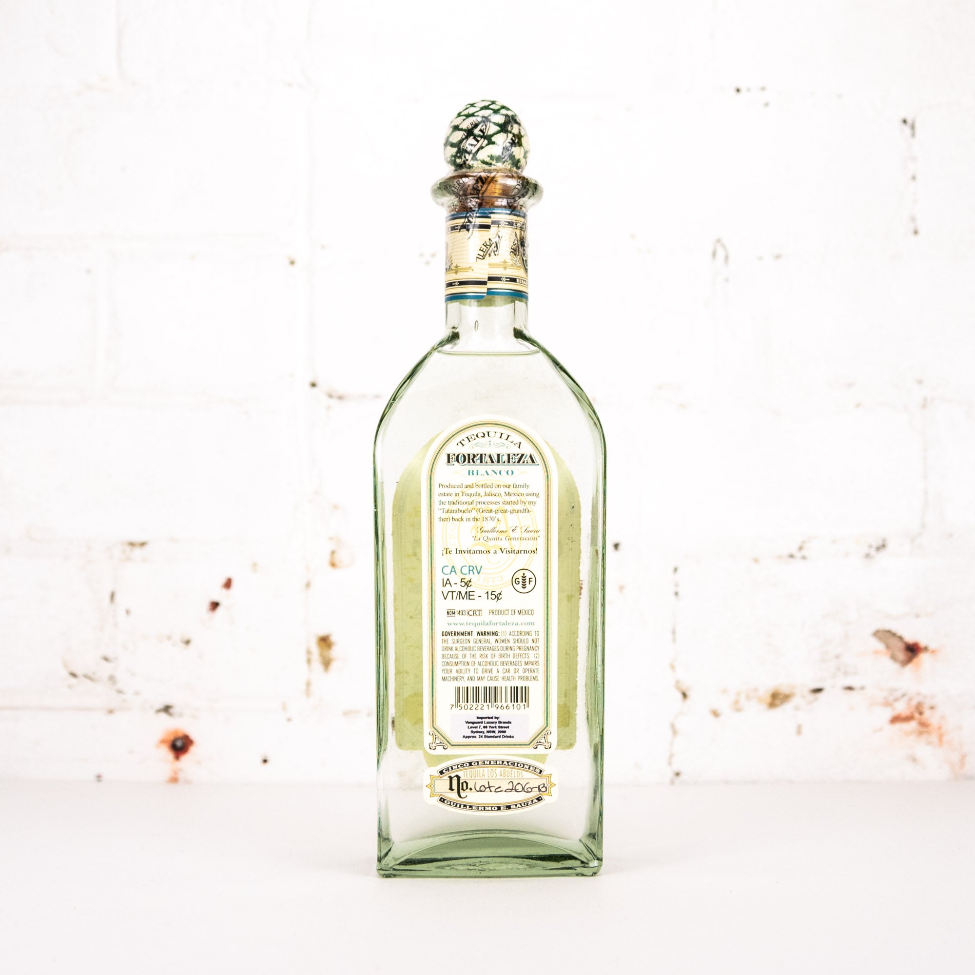Fortaleza - Blanco Tequila 750ml
