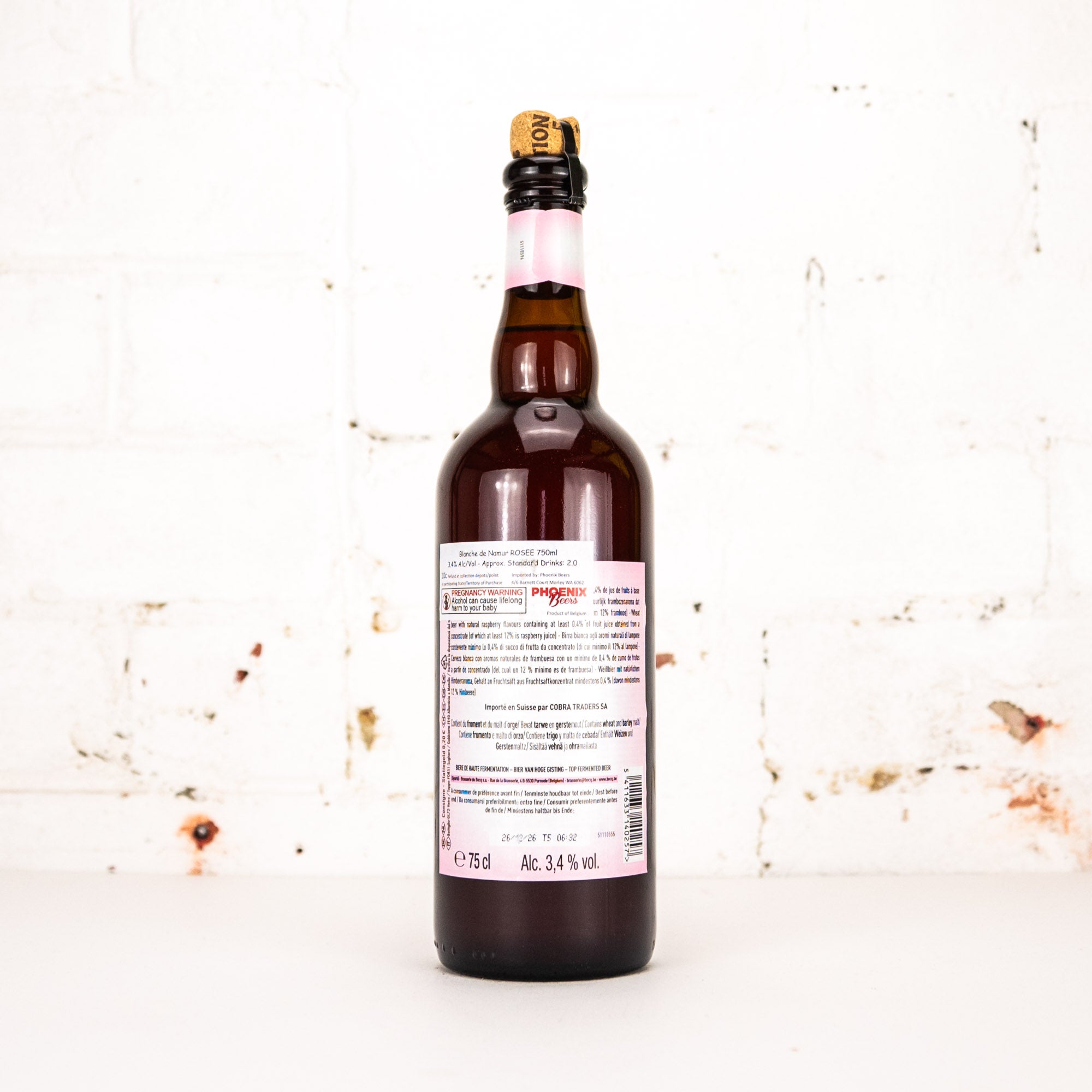 Brasserie du Bocq - Blanche de Namur Rosee 750ml