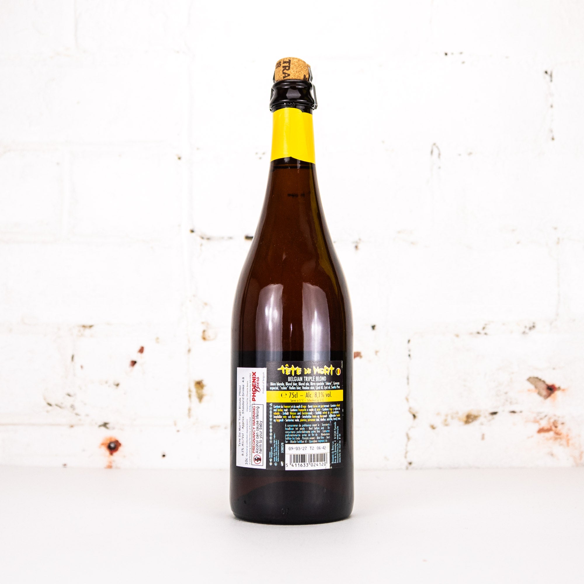 Brasserie du Bocq - Tete de Mort Triple Blonde 750ml