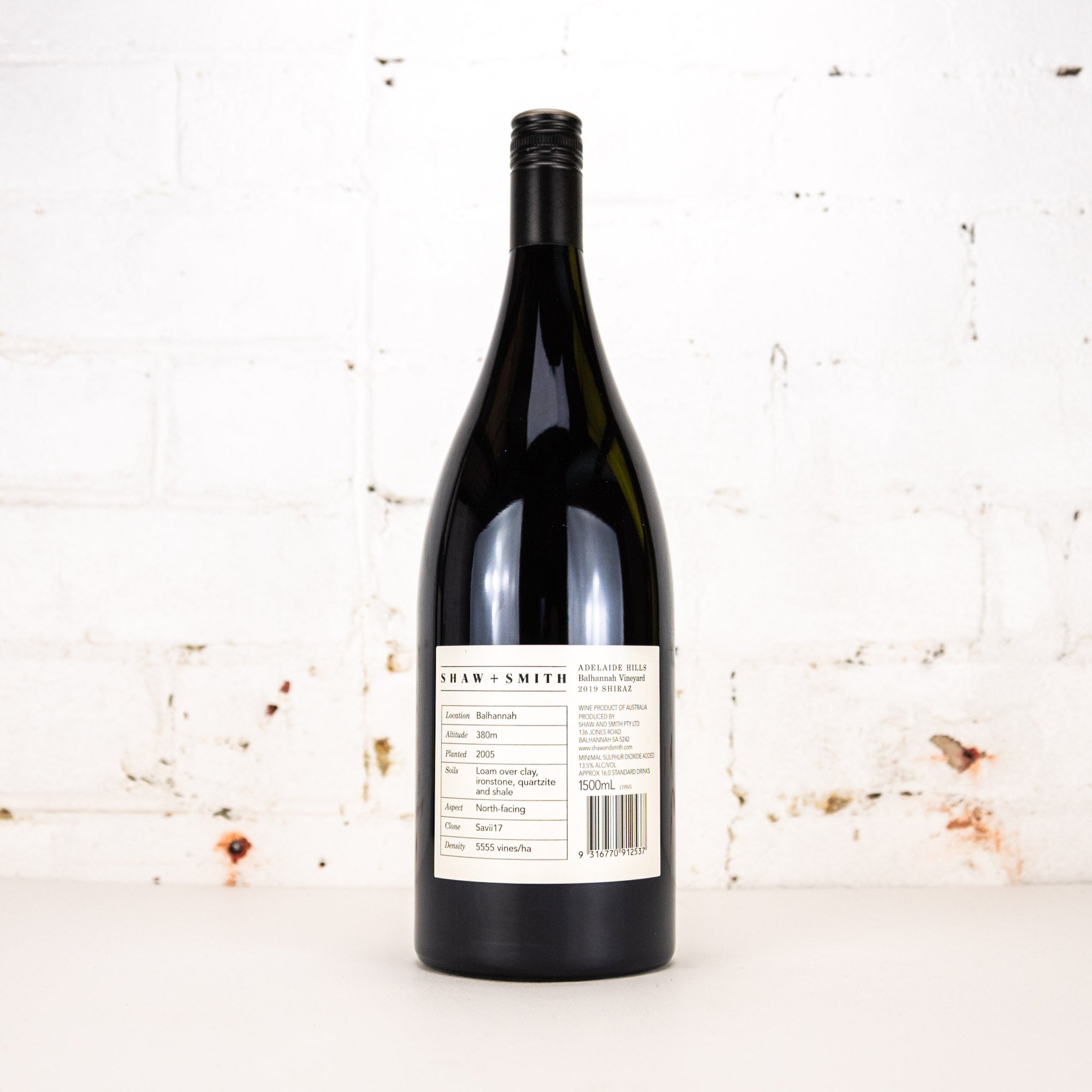 Shaw & Smith - Balhannah Shiraz 2019 1.5L