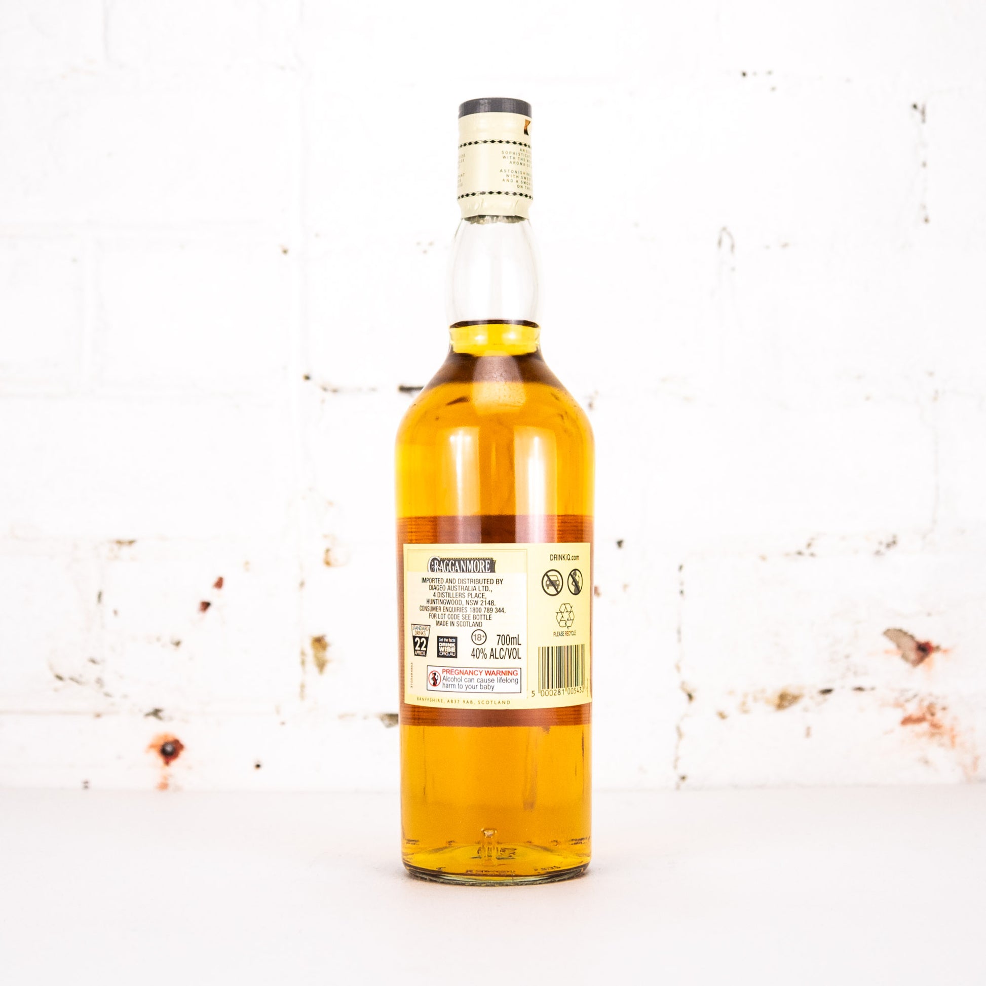 Cragganmore - 12YO Speyside Single Malt Scotch Whisky 700ml