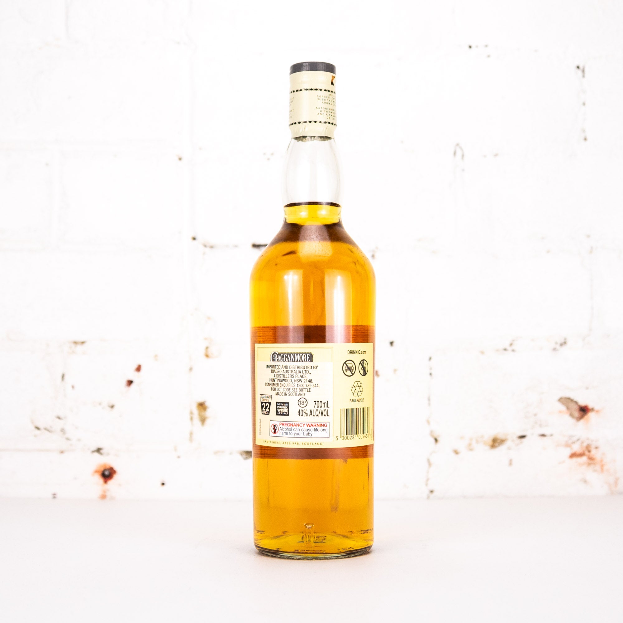 Cragganmore - 12YO Speyside Single Malt Scotch Whisky 700ml