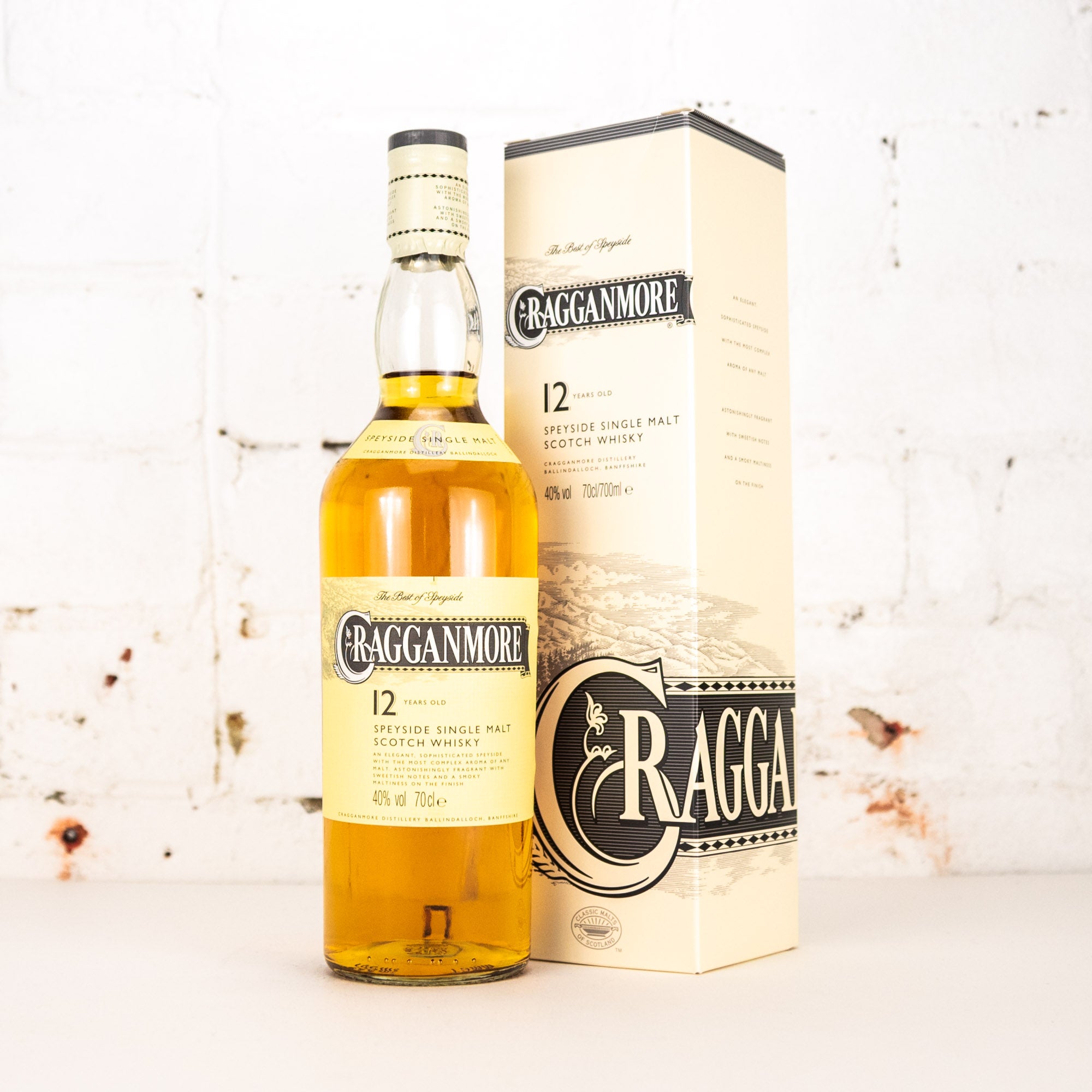 Cragganmore - 12YO Speyside Single Malt Scotch Whisky 700ml
