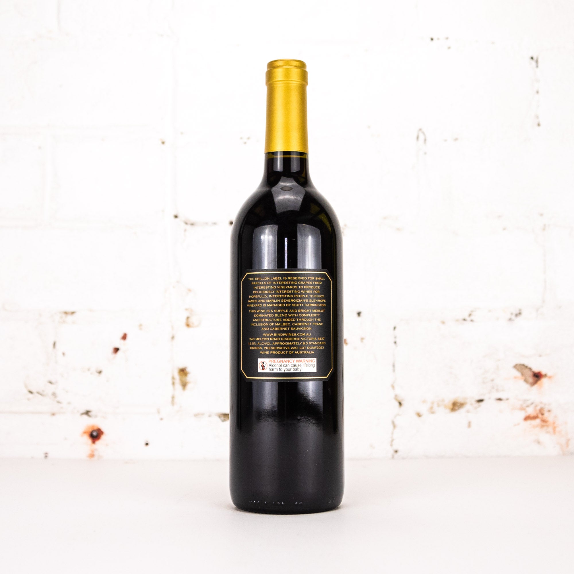 Dhillon - Glenhope Merlot & Friends 2023 750ml