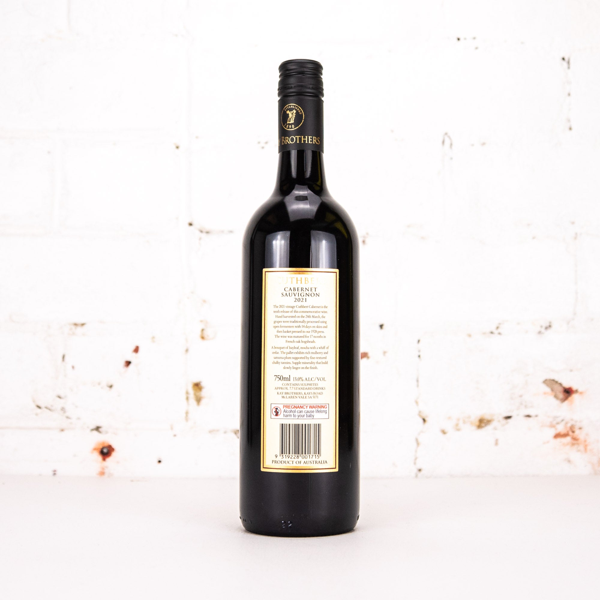 Kay Brothers - Cuthbert Cabernet Sauvignon 2021 750ml