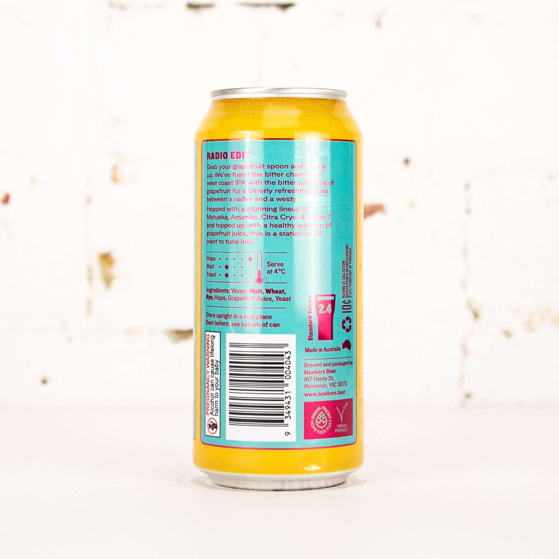 Hawkers - Radio Edit Grapefruit West Coast IPA