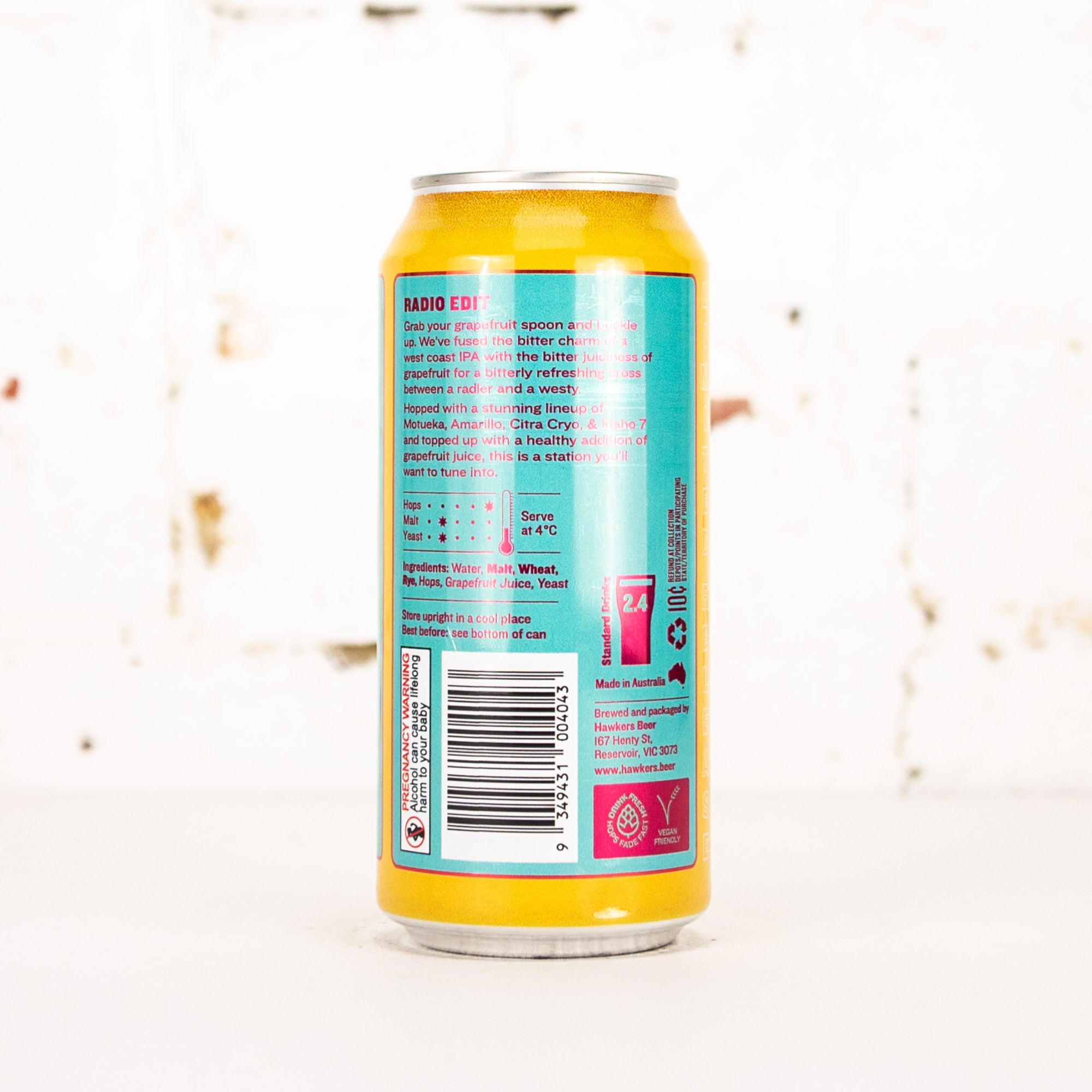 Hawkers - Radio Edit Grapefruit West Coast IPA