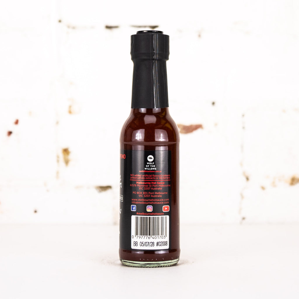 Melbourne Hot Sauce x Wolf of the Willows - 'Hop Smoked Jalapeno' XPA Hot Sauce 150ml