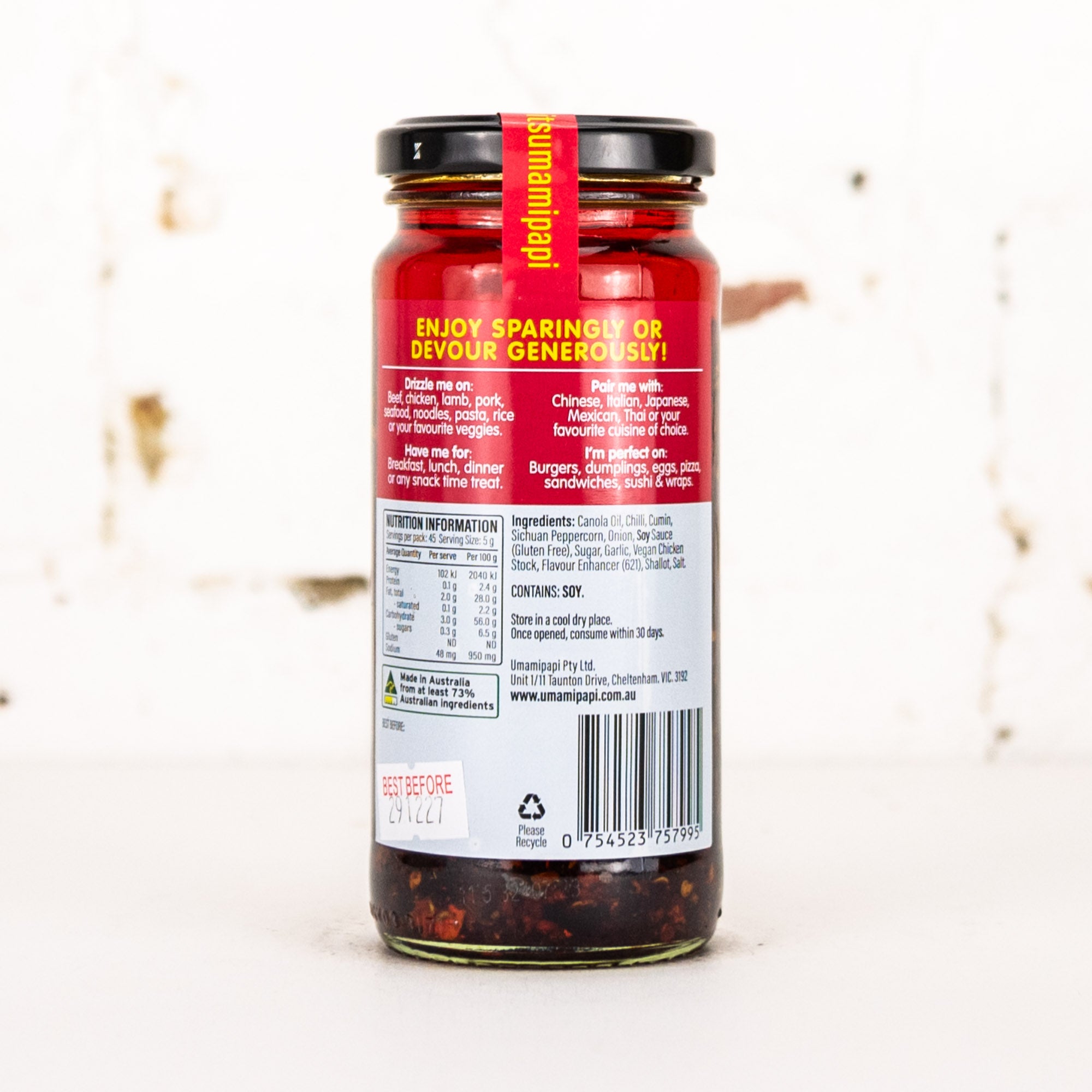 UmamiPapi - Extra Spicy Chilli Oil 225g