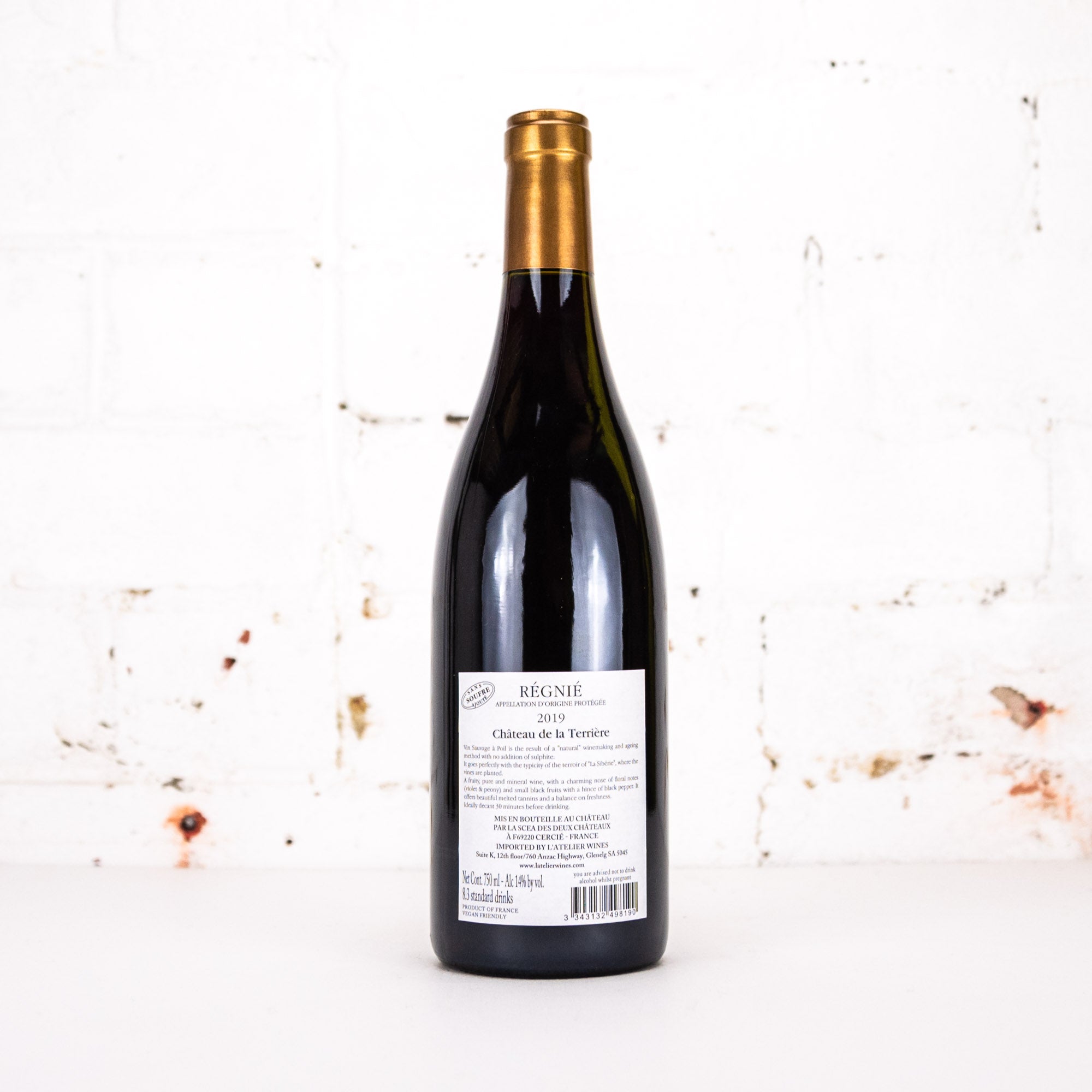 Chateau de la Terriere - Vin Sauvage A Poil 2019 750ml
