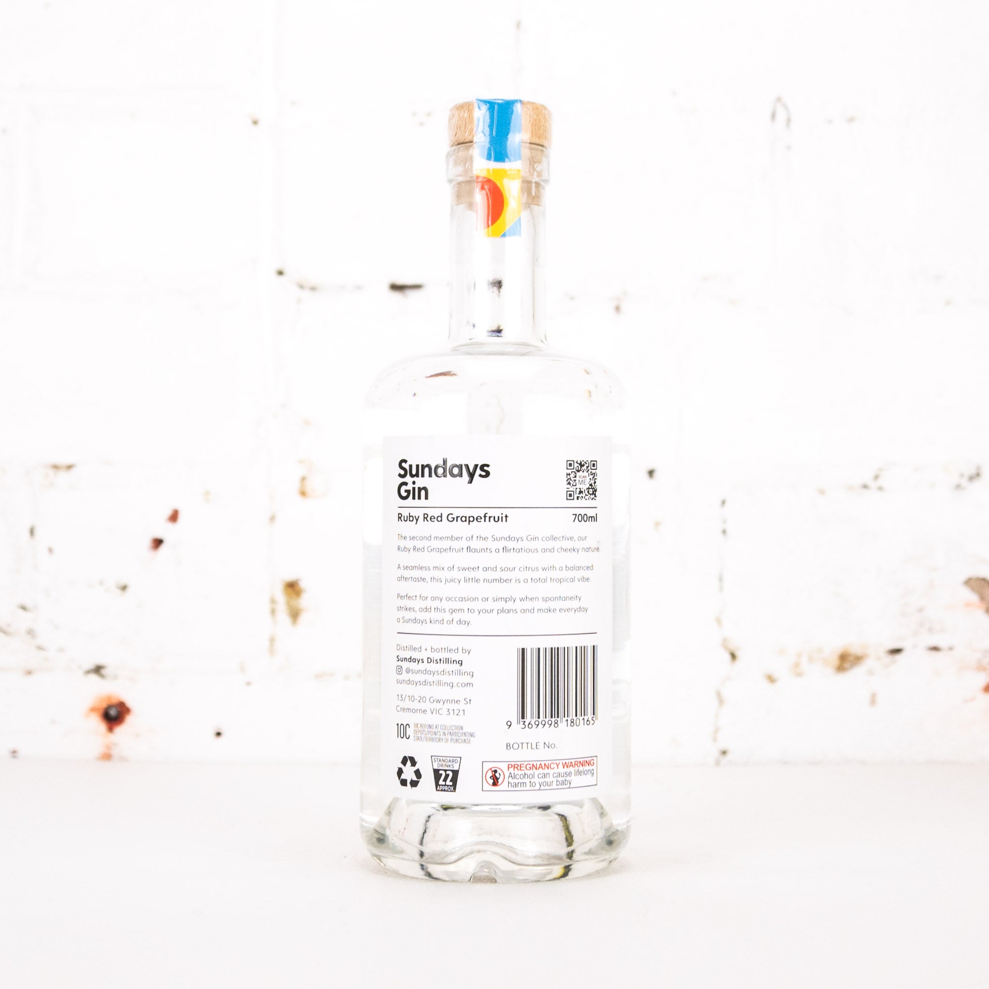 Sundays - Ruby Red Grapefruit Gin 700ml