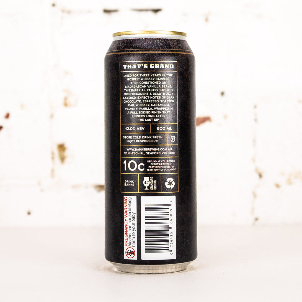 Banks - That's Grand Barrel Aged Imperial Pastry Stout