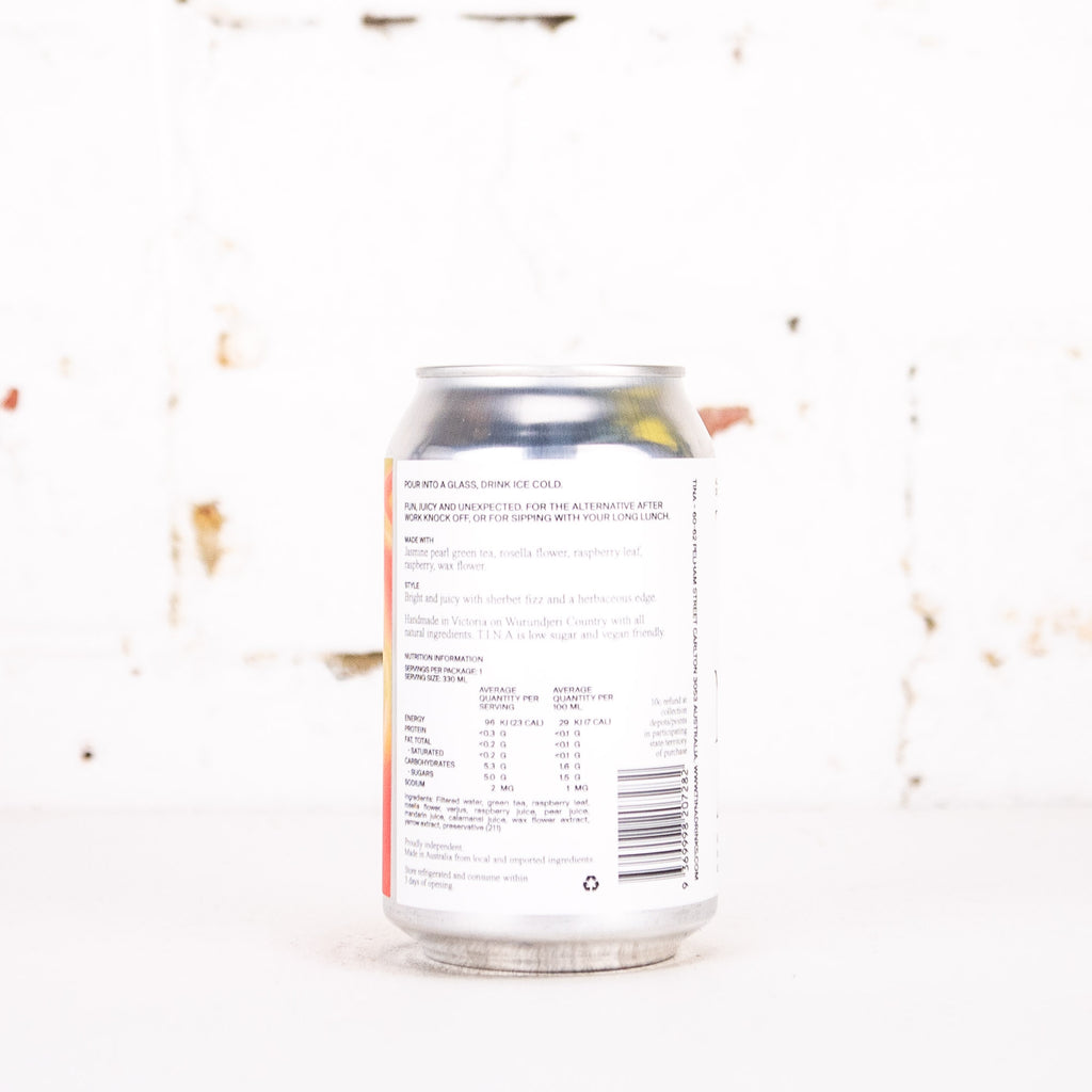 TINA Drinks - 2.0 Jasmine Pearl, Raspberry & Waxflower