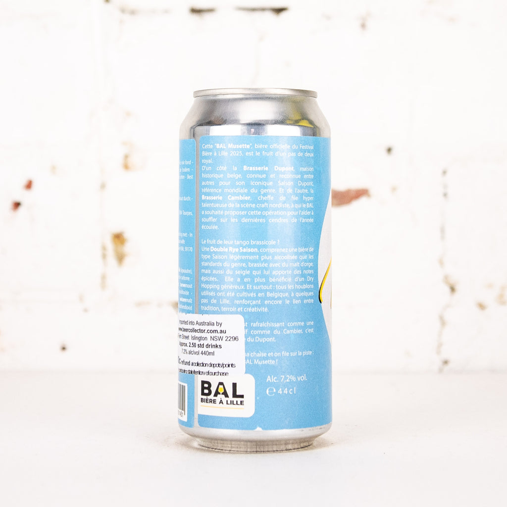 Brasserie Dupont x Cambier - 'BAL Musette' Double Rye Saison