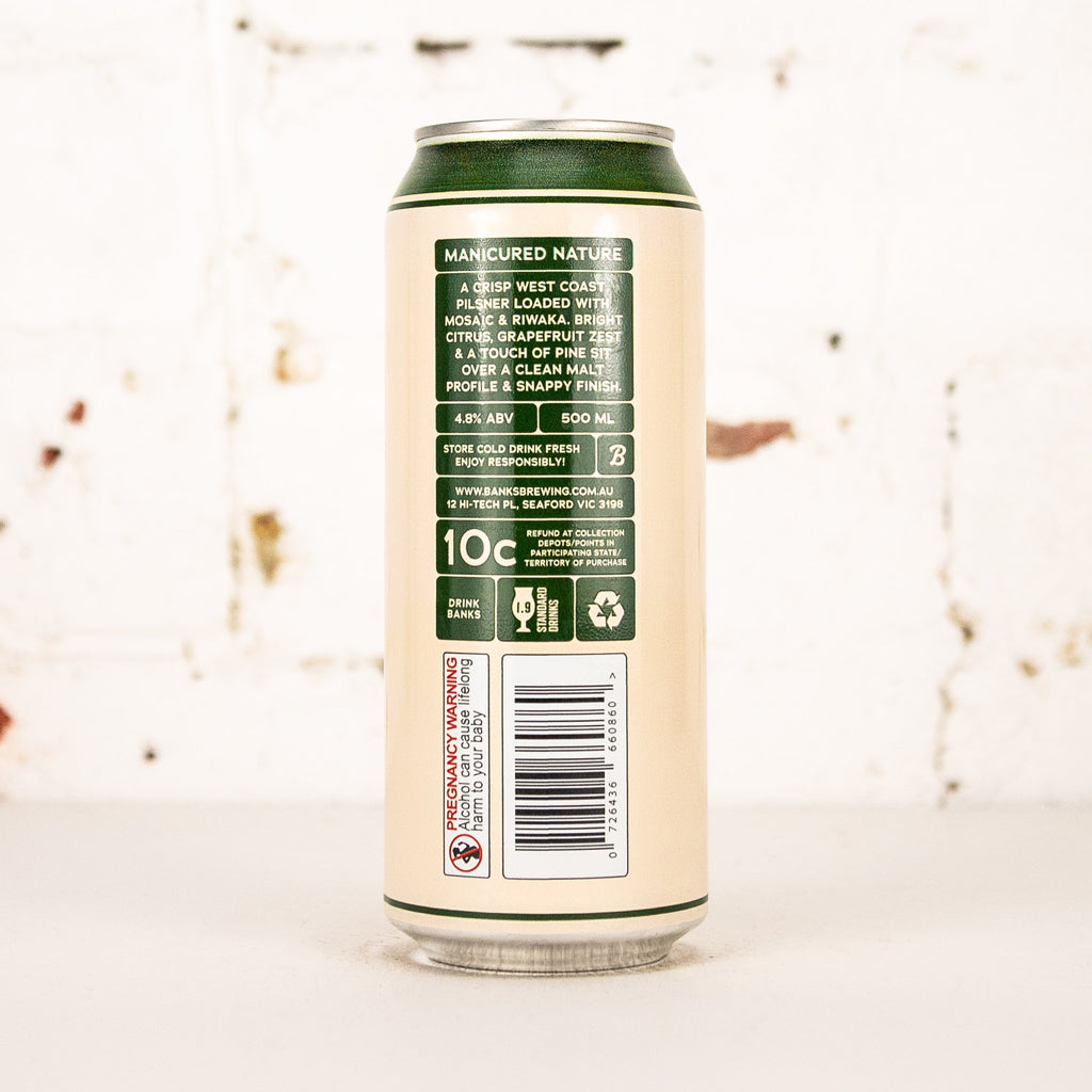 Banks - Manicured Nature West Coast Pilsner
