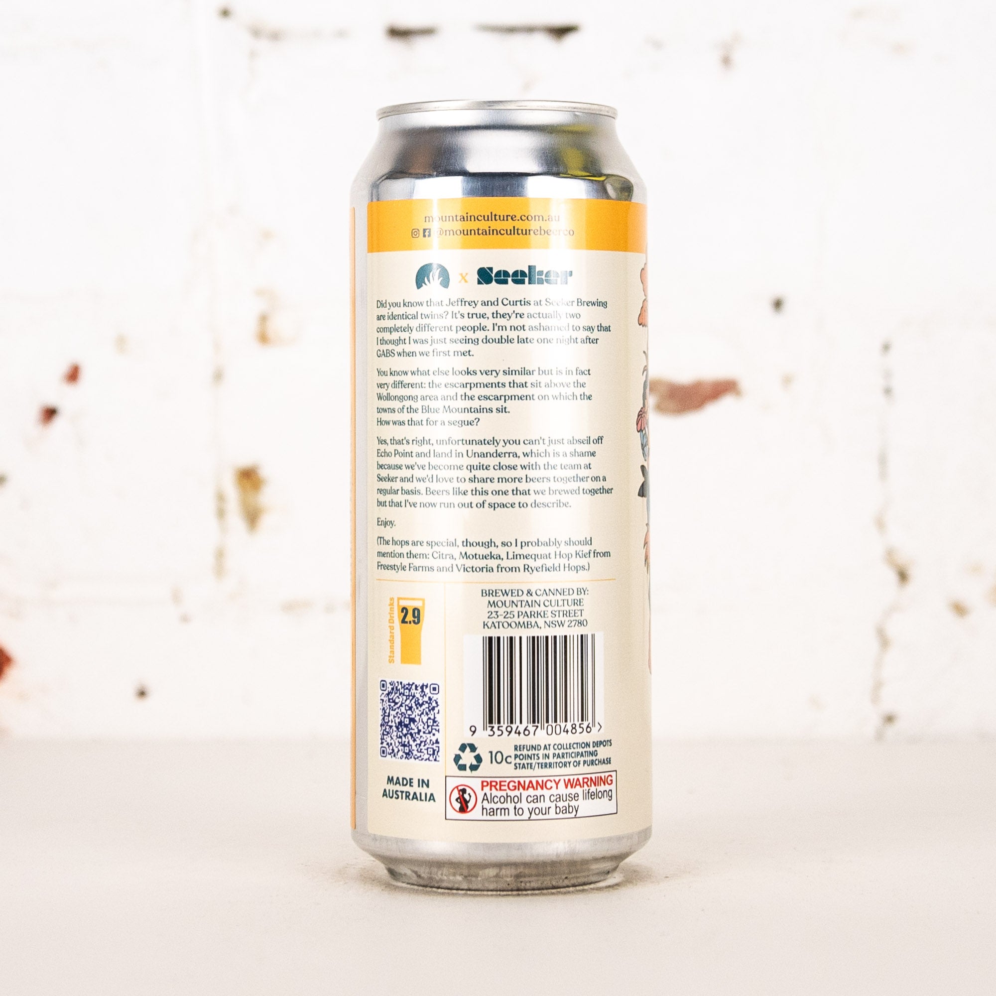 Mountain Culture x Seeker - 'Escarpe Diem' NEIPA