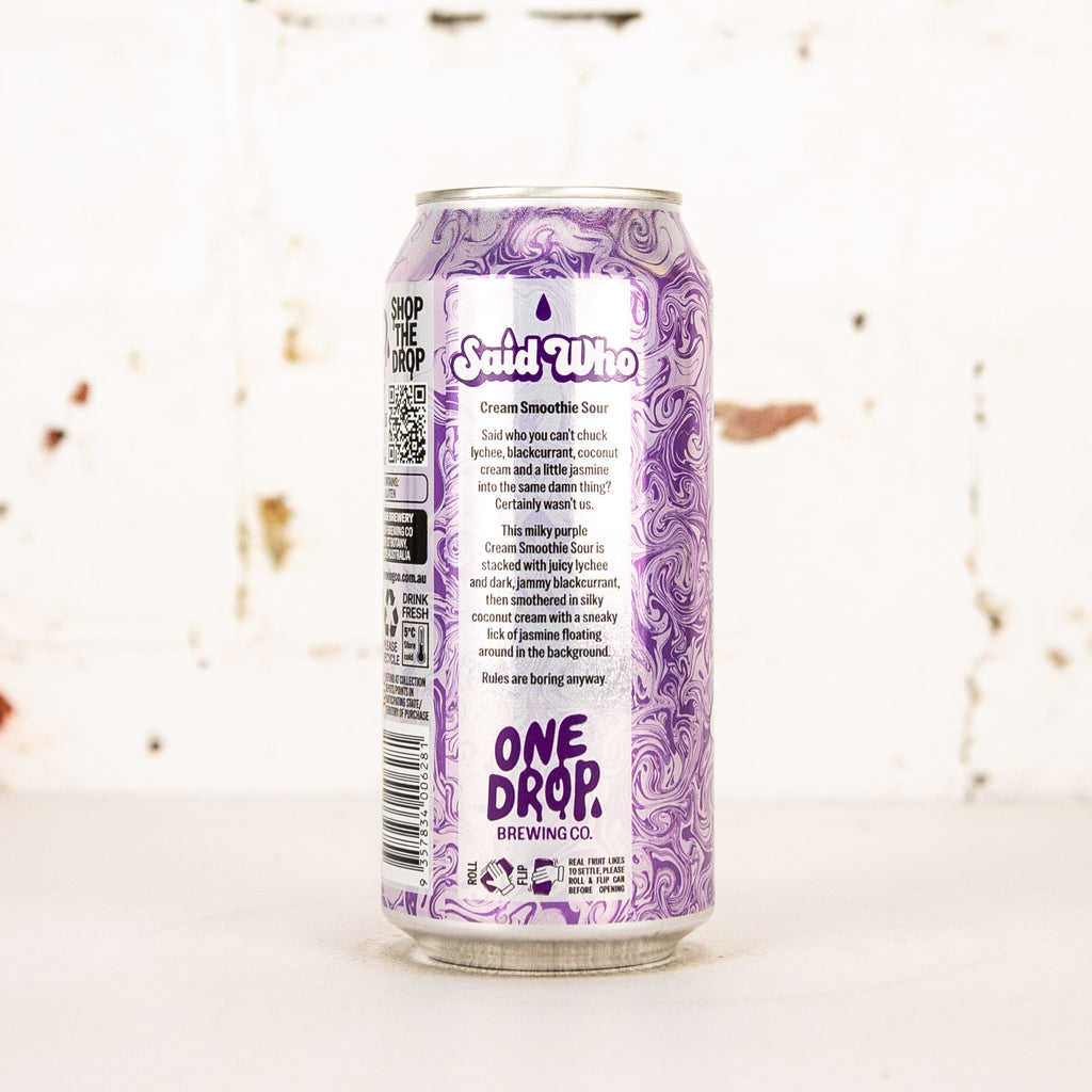 One Drop - Said Who Cream Smoothie Sour