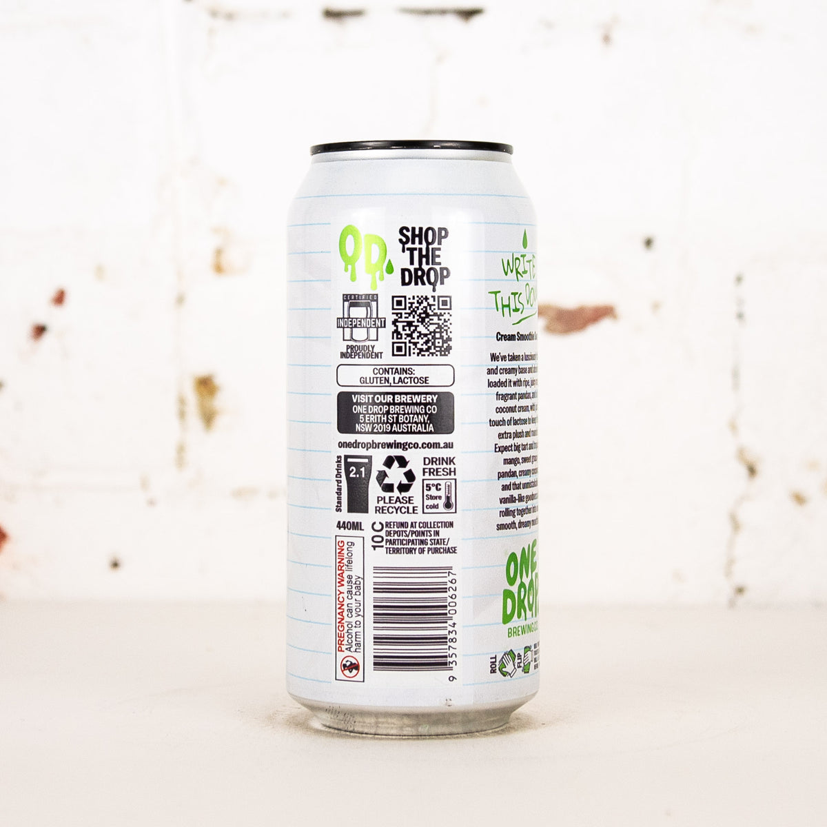 One Drop - Write This Down Cream Smoothie Sour