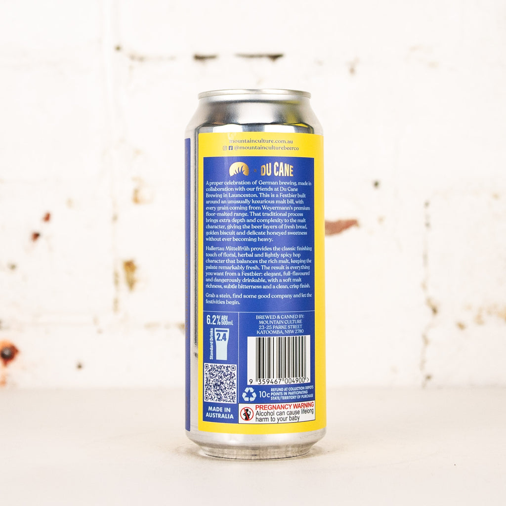 Mountain Culture x Du Cane - 'Meet Me In The Mittle' Festbier
