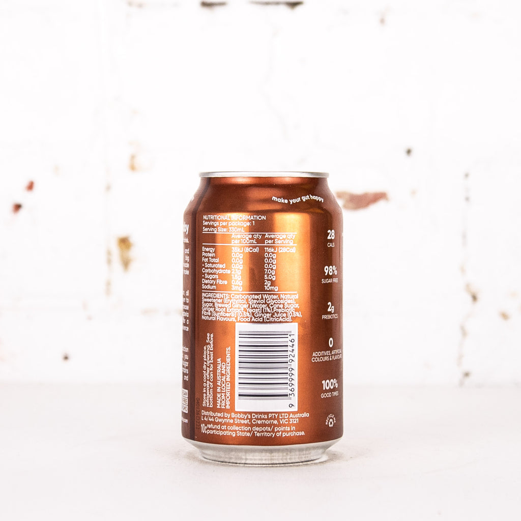 Bobby - Ginger Beer Prebiotic Soft Drink
