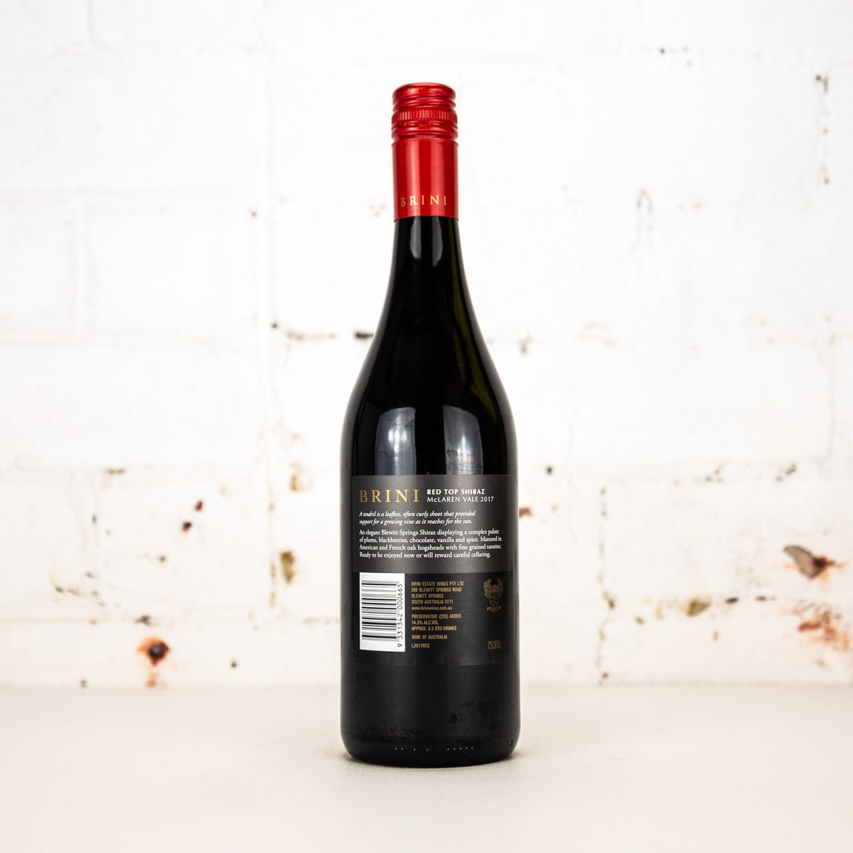 Brini - Red Top Shiraz 2017 750ml
