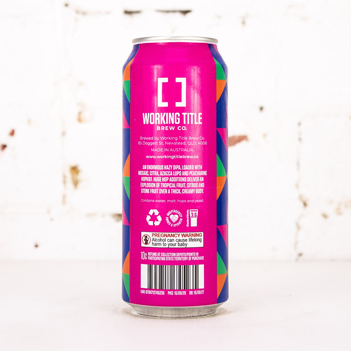 Working Title - Running Scared Hazy Double IPA