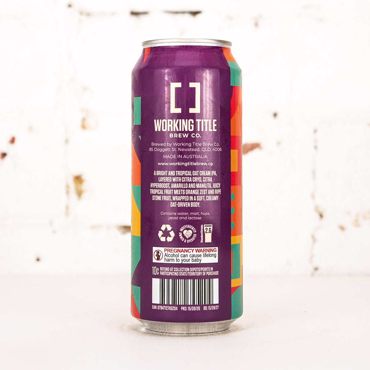 Working Title - Trading Places Oat Cream IPA