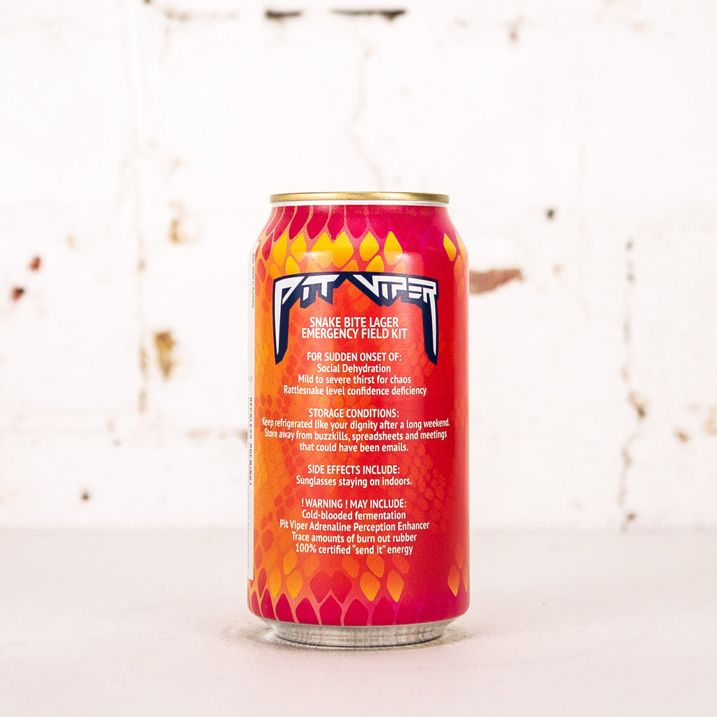 Reckless x Pit Viper - 'BX Lager: Snake Bite' Lime & Ginger Lager